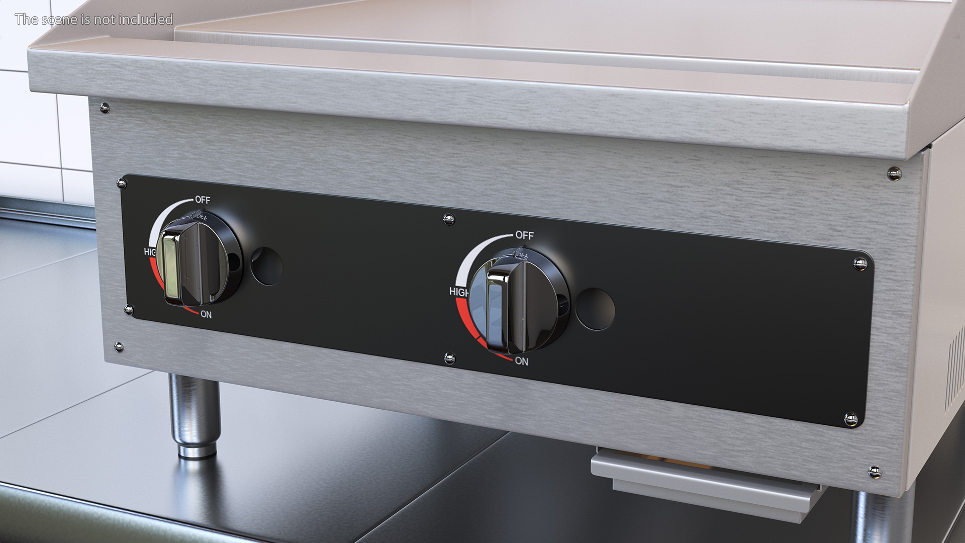 Gas Countertop Griddle 3D