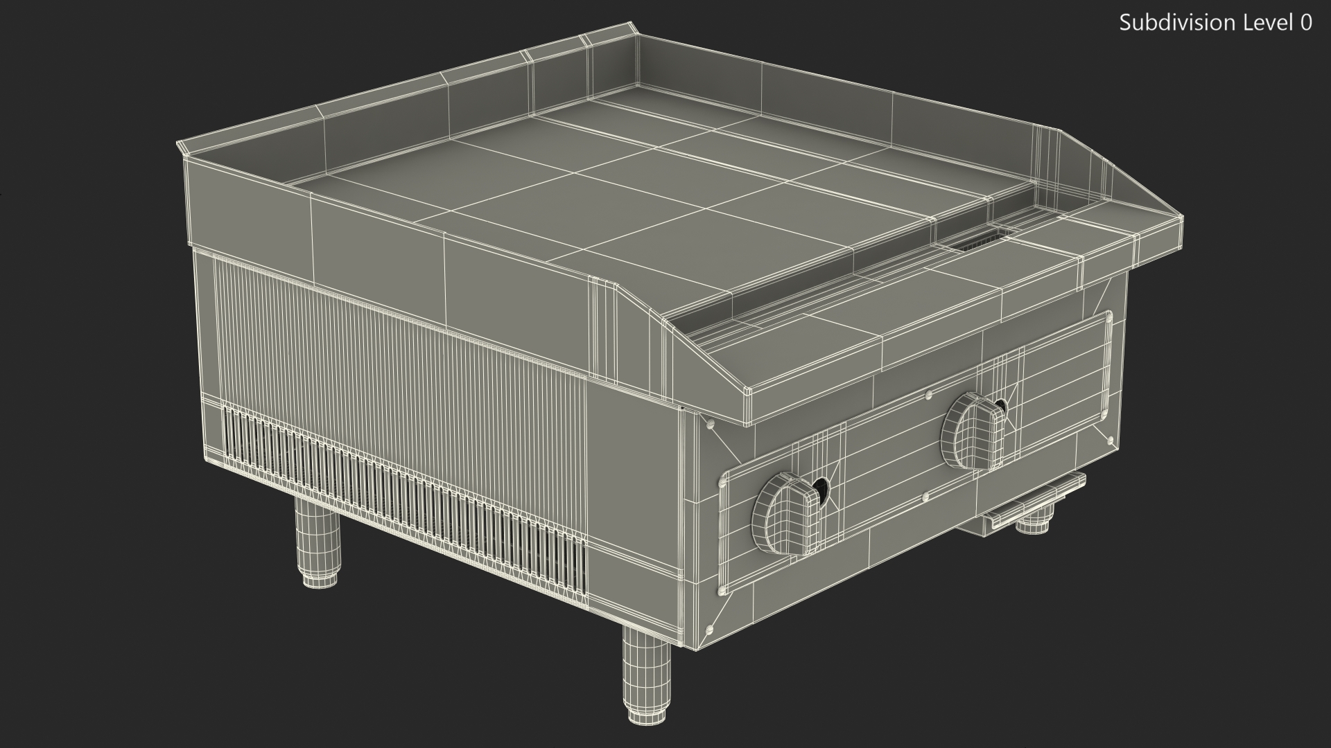 Gas Countertop Griddle 3D