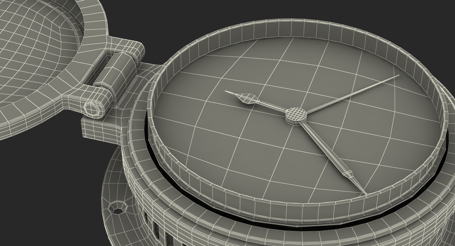 Ships Weather Station with Barometer Clinometer and Clock 3D