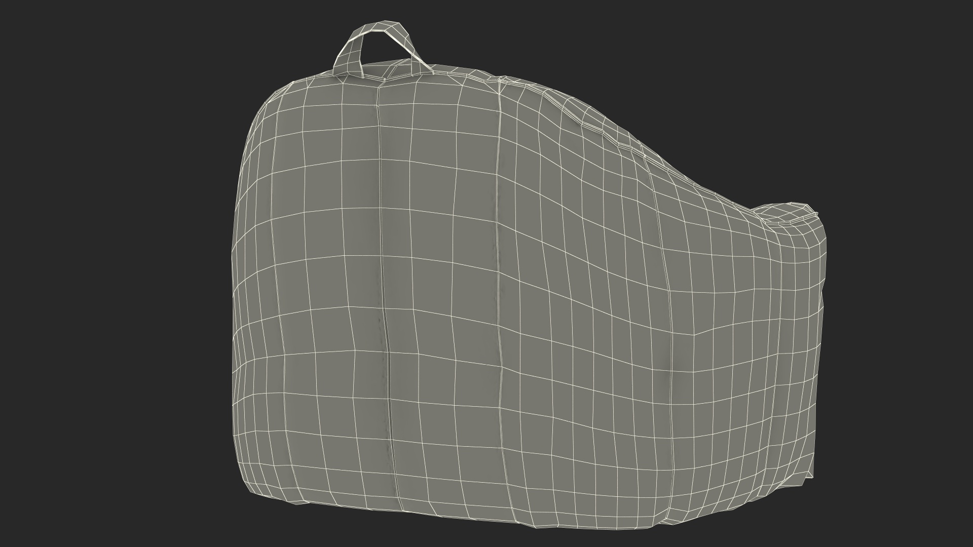 3D Hug Bean Bag Armchair Gray