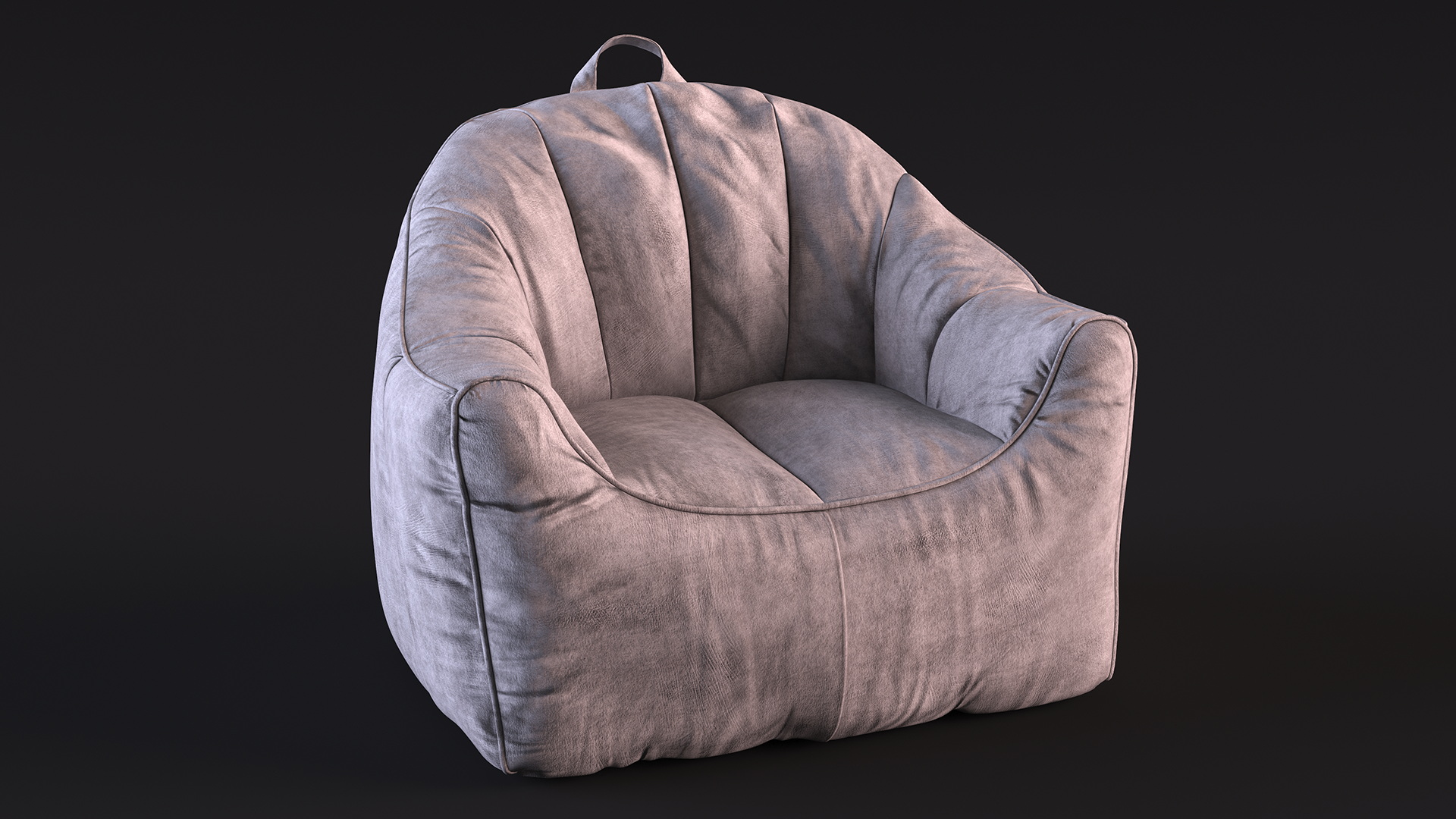 3D Hug Bean Bag Armchair Gray