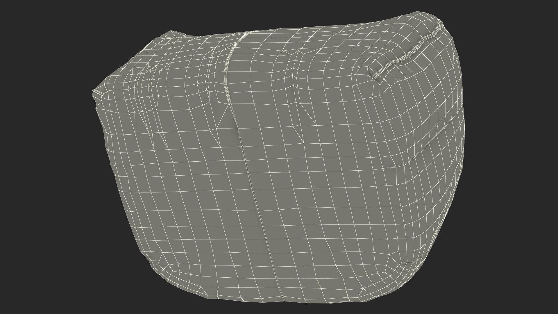3D Hug Bean Bag Armchair Gray