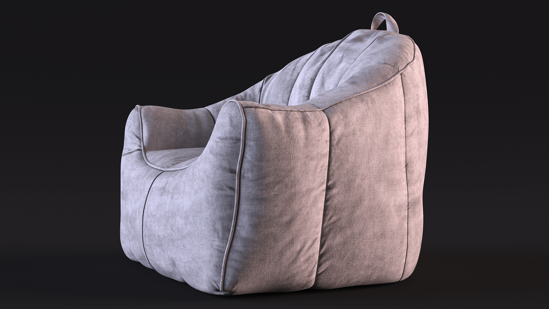 3D Hug Bean Bag Armchair Gray