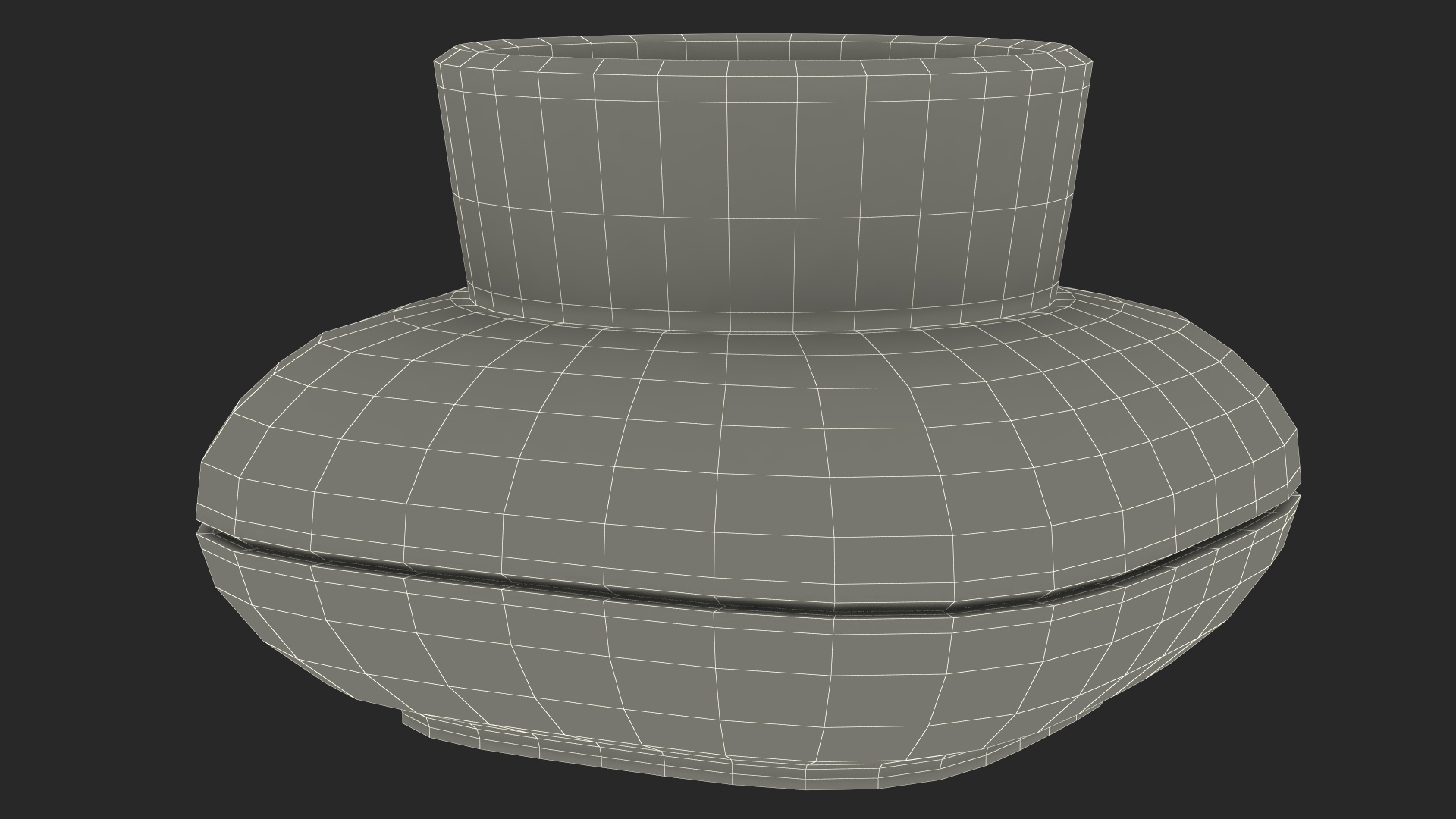 3D Stoneware Single Herb Pot Green