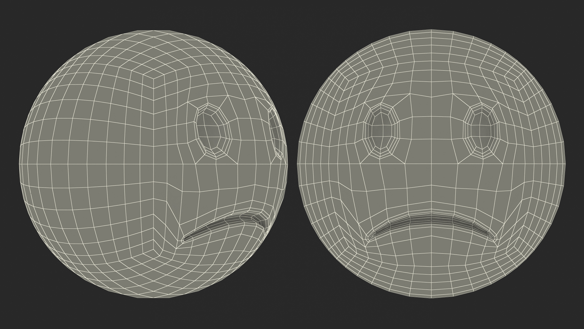 3D Unhappy Emoji model
