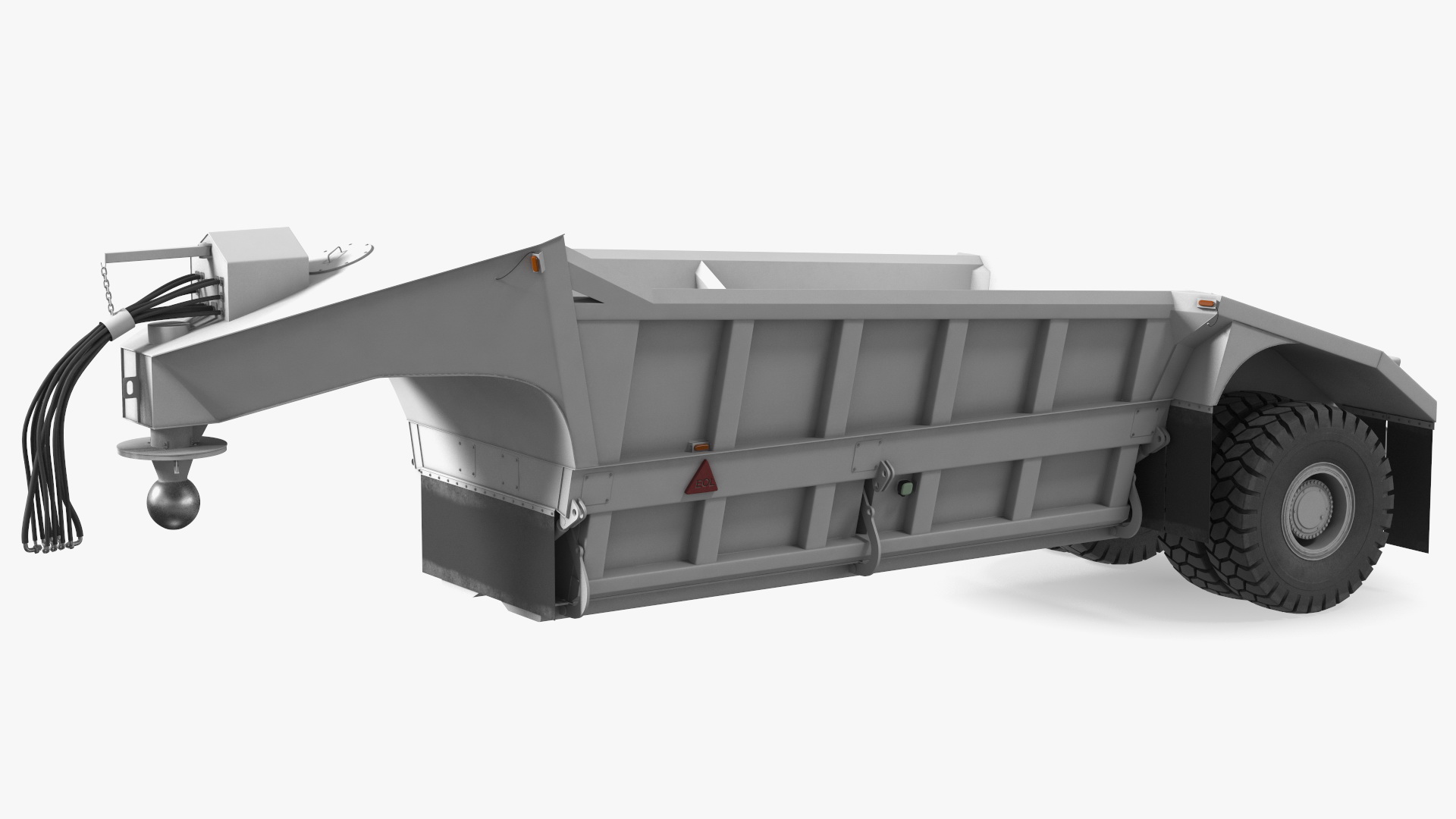 3D Bottom Dump Trailer New model