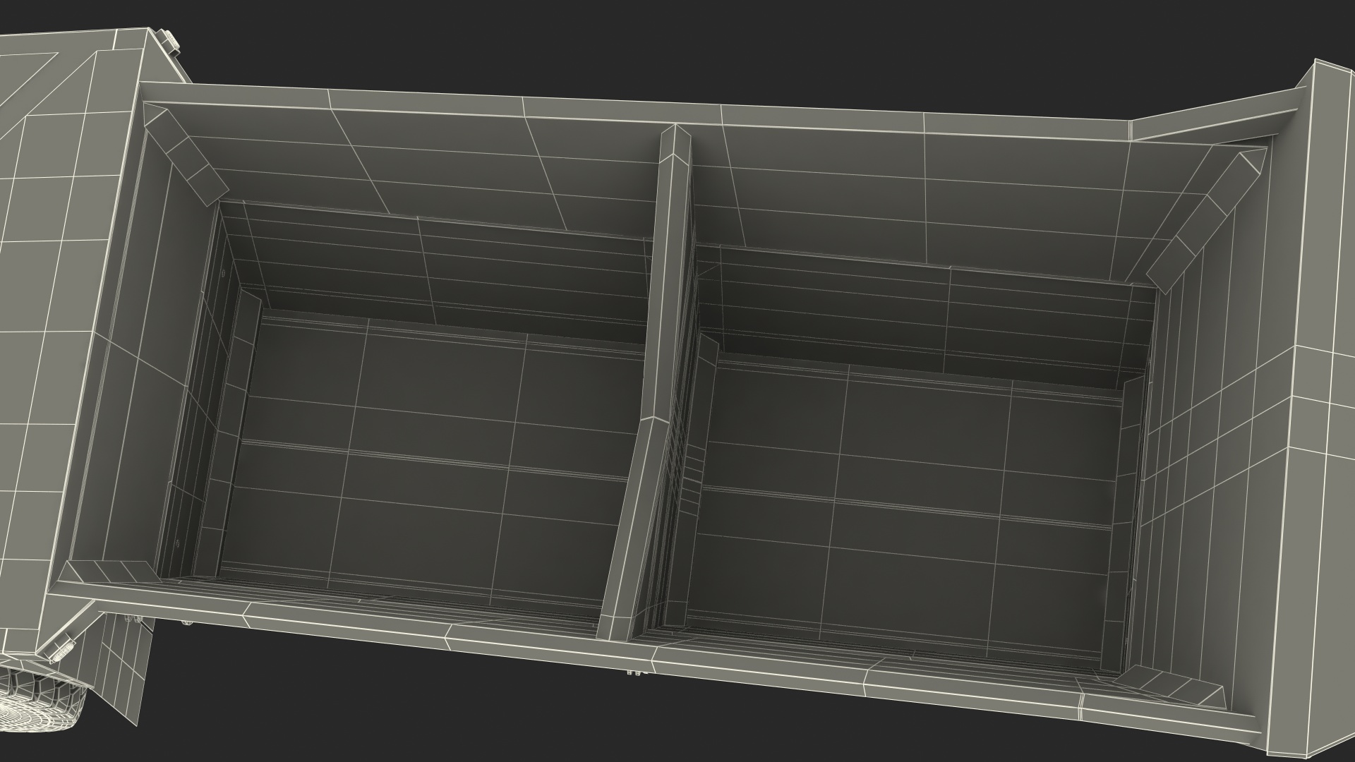 3D Bottom Dump Trailer New model
