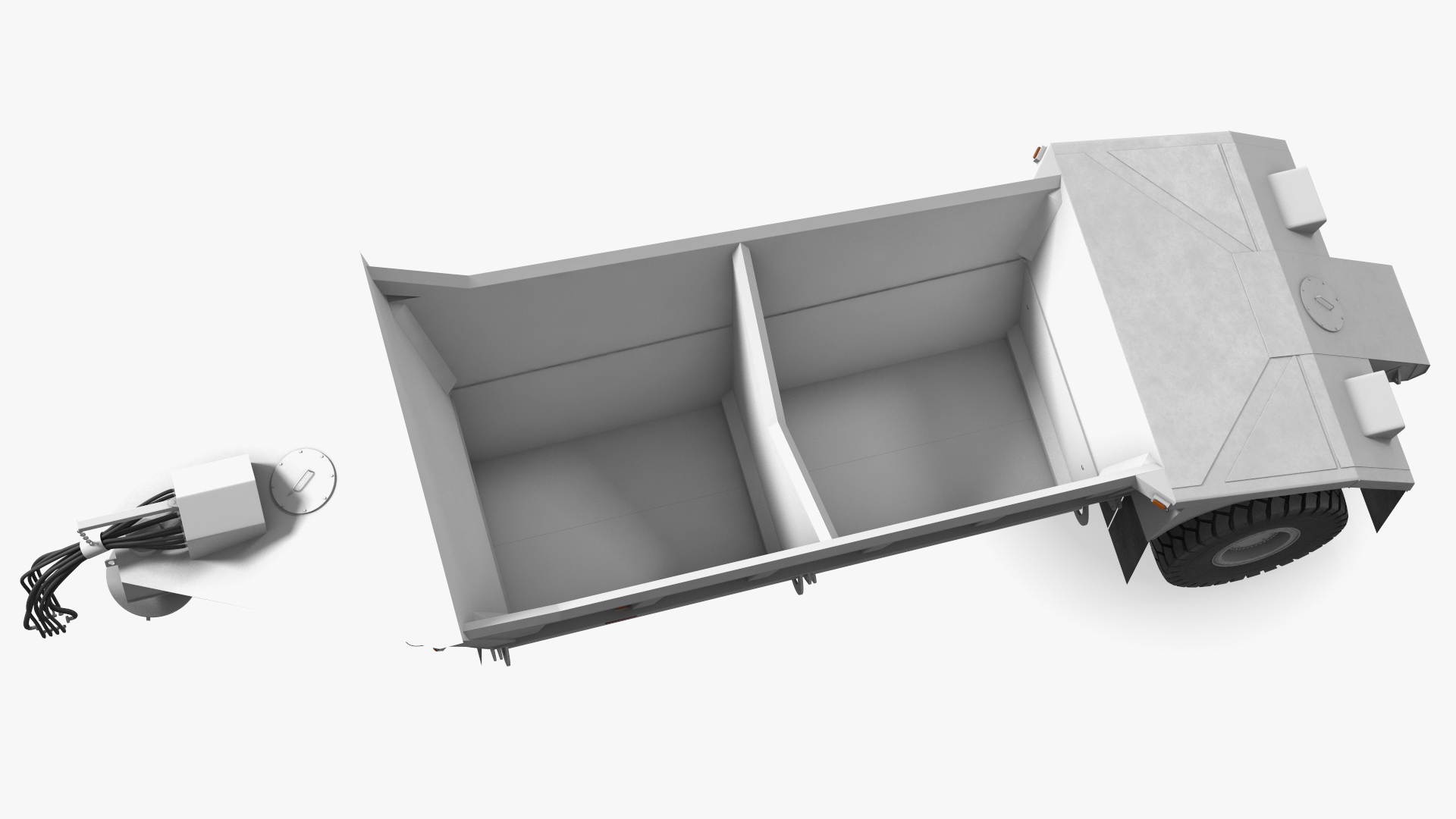 3D Bottom Dump Trailer New model