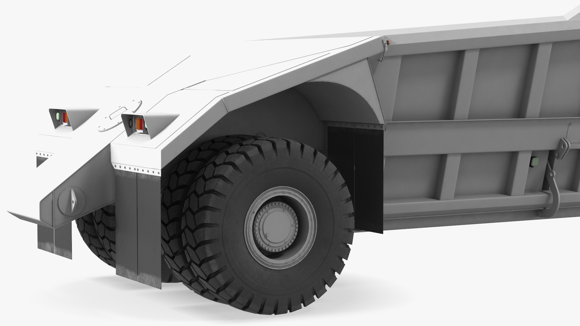 3D Bottom Dump Trailer New model