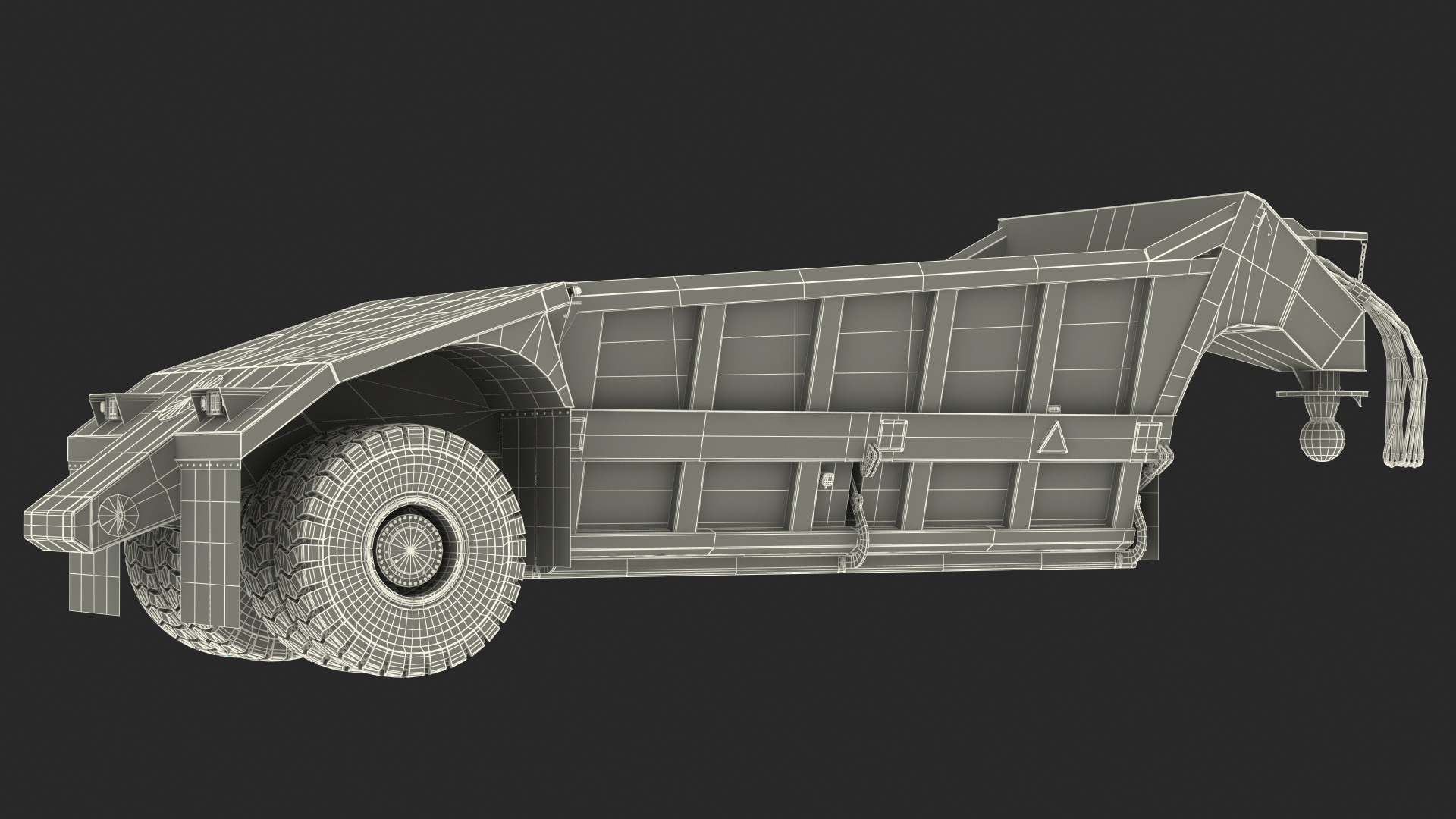 3D Bottom Dump Trailer New model