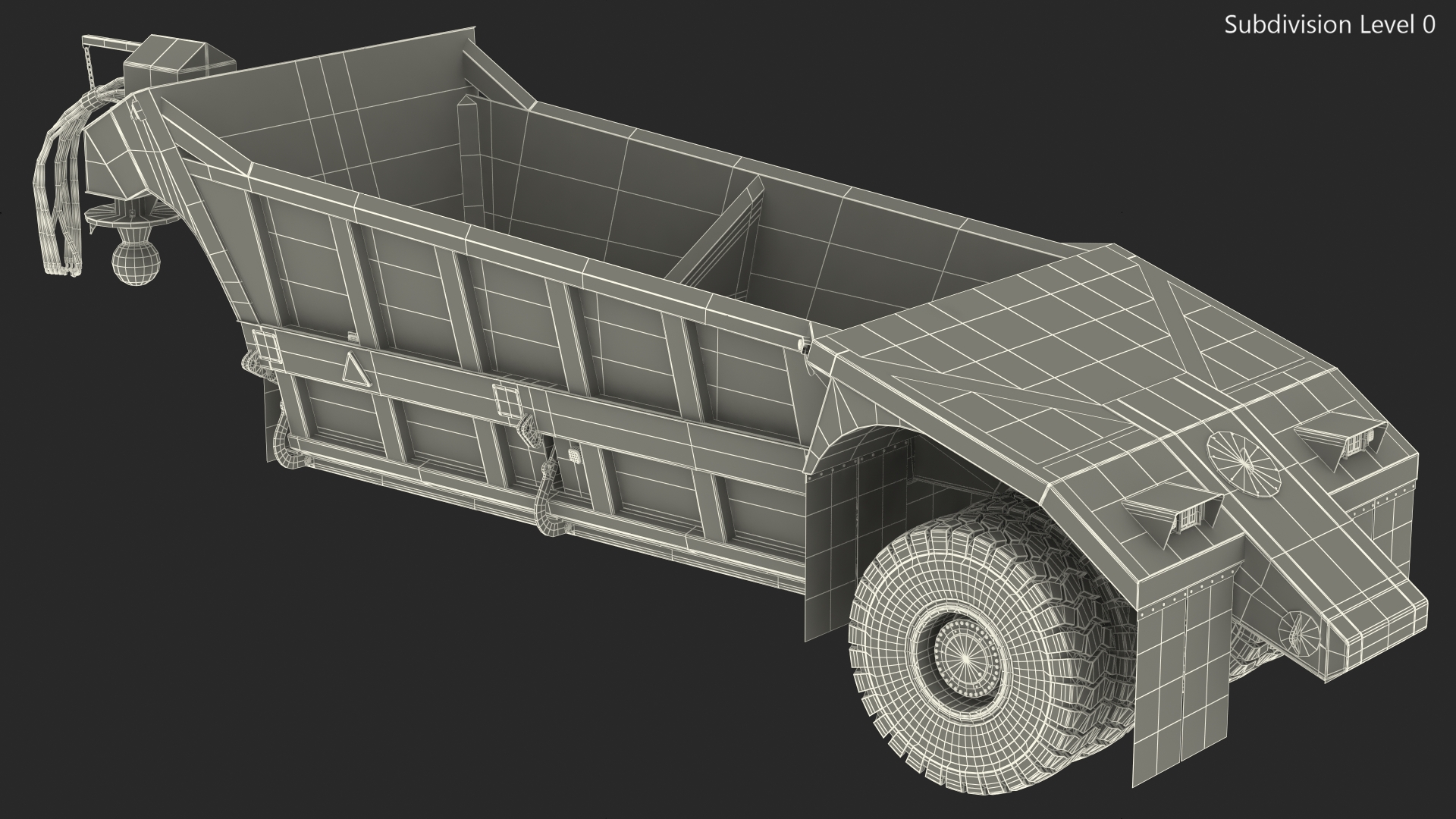 3D Bottom Dump Trailer New model