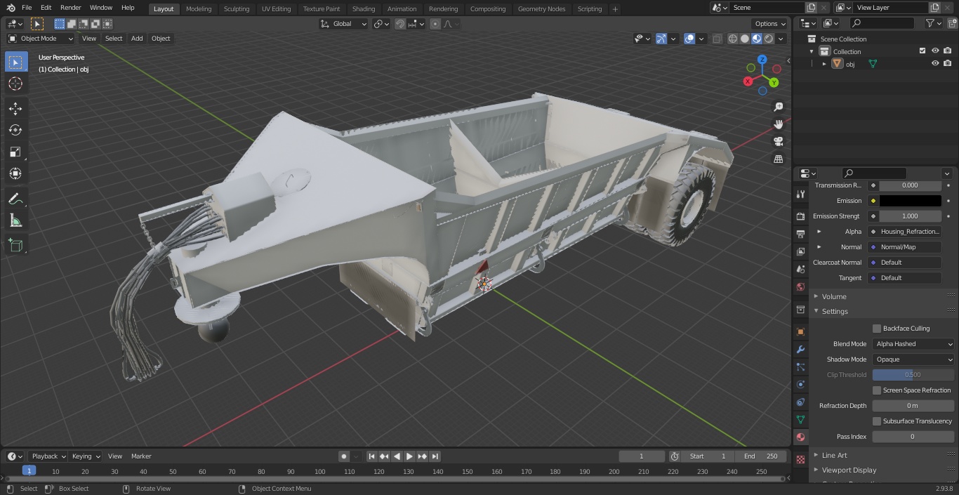 3D Bottom Dump Trailer New model