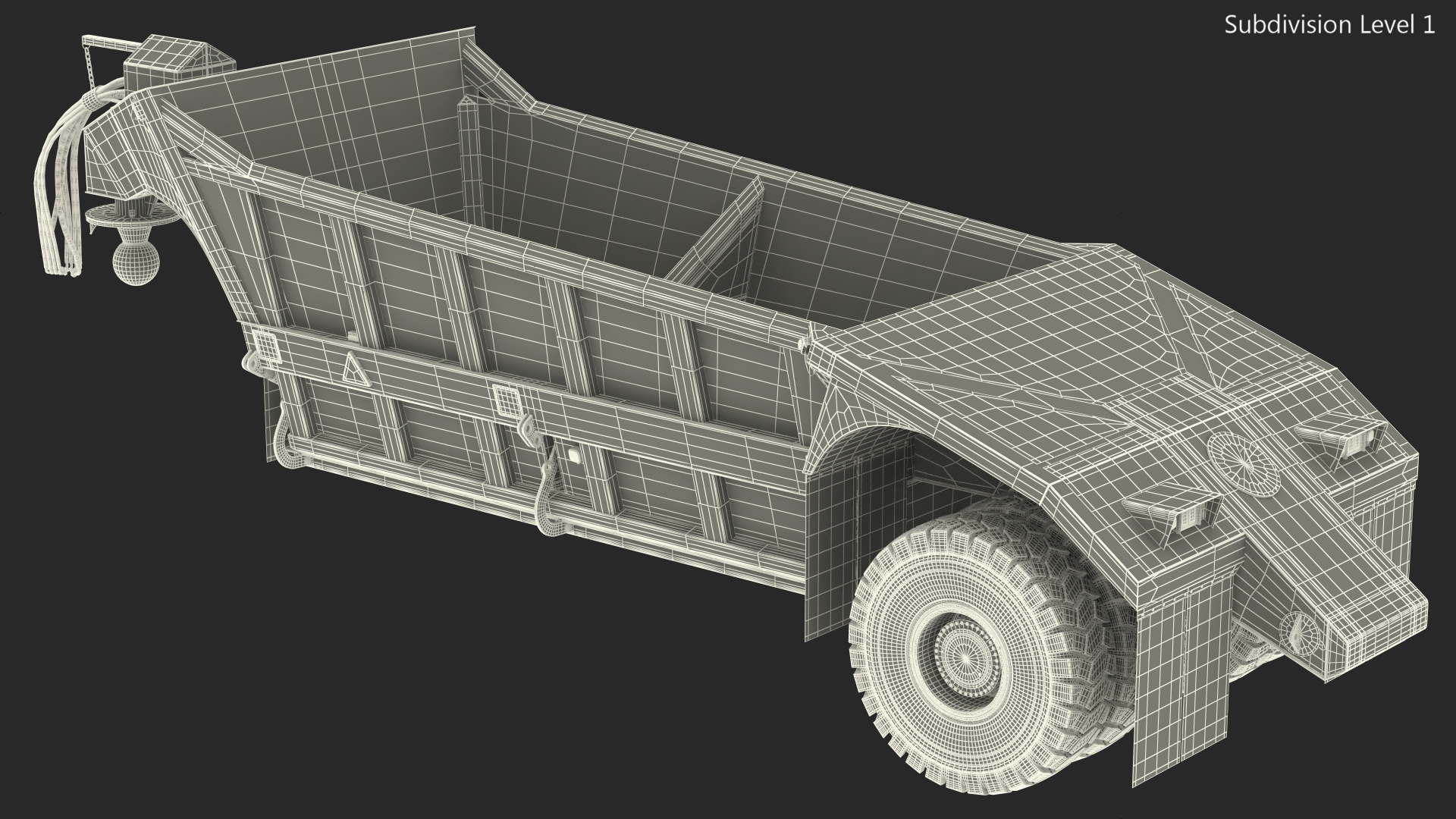 3D Bottom Dump Trailer New model