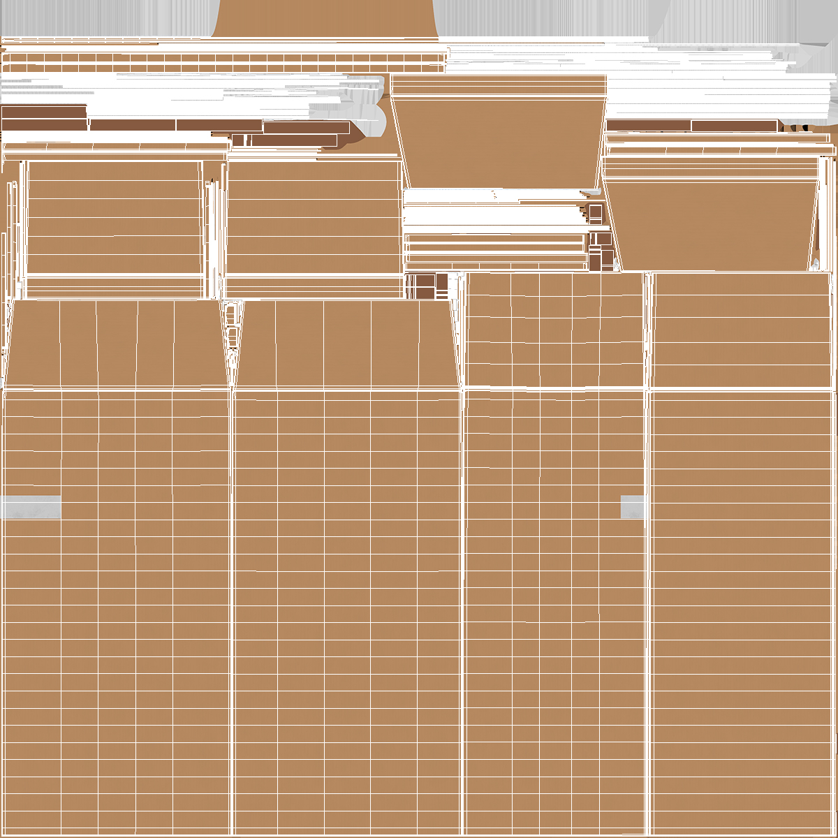 Large Cardboard Box 3D model