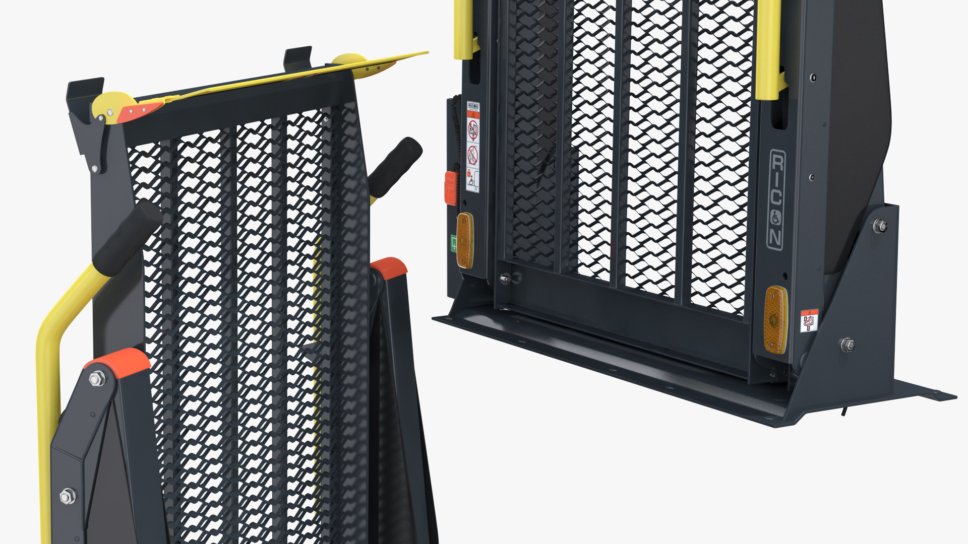 Hydraulic Wheelchair Lift Rigged 3D