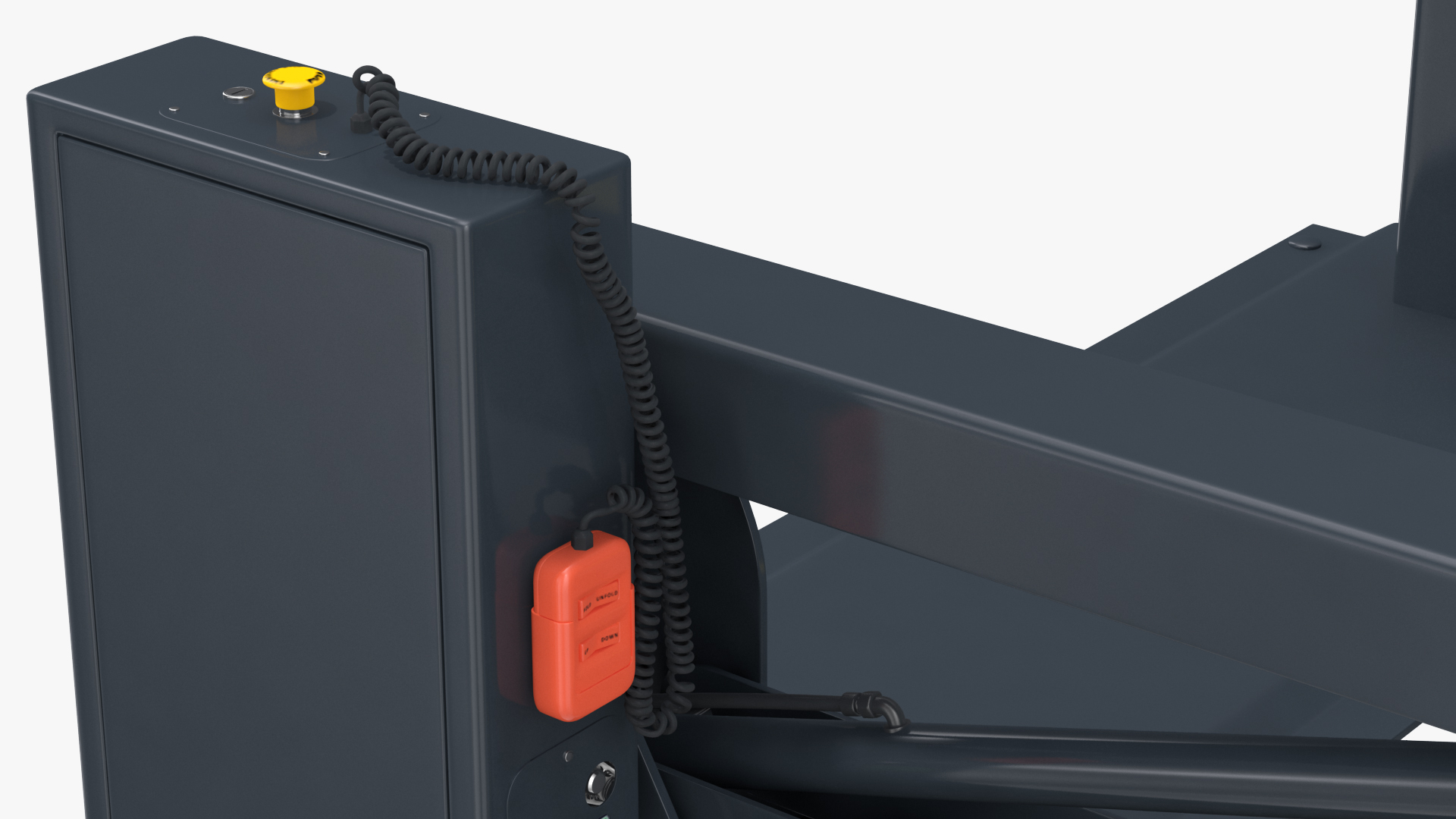 Hydraulic Wheelchair Lift Rigged 3D