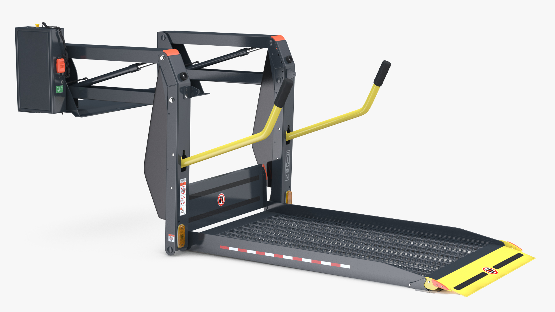 Hydraulic Wheelchair Lift Rigged 3D