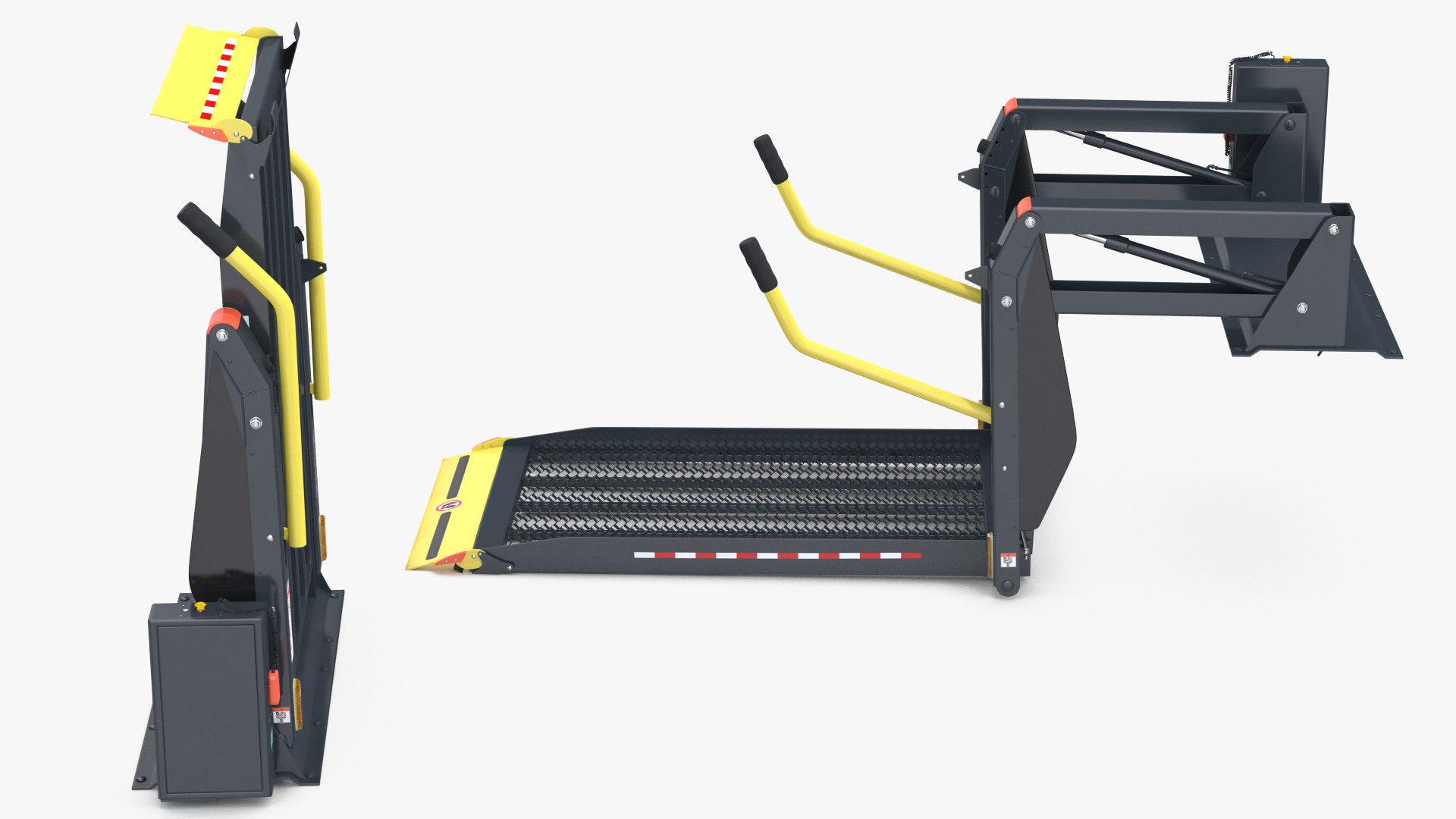 Hydraulic Wheelchair Lift Rigged 3D
