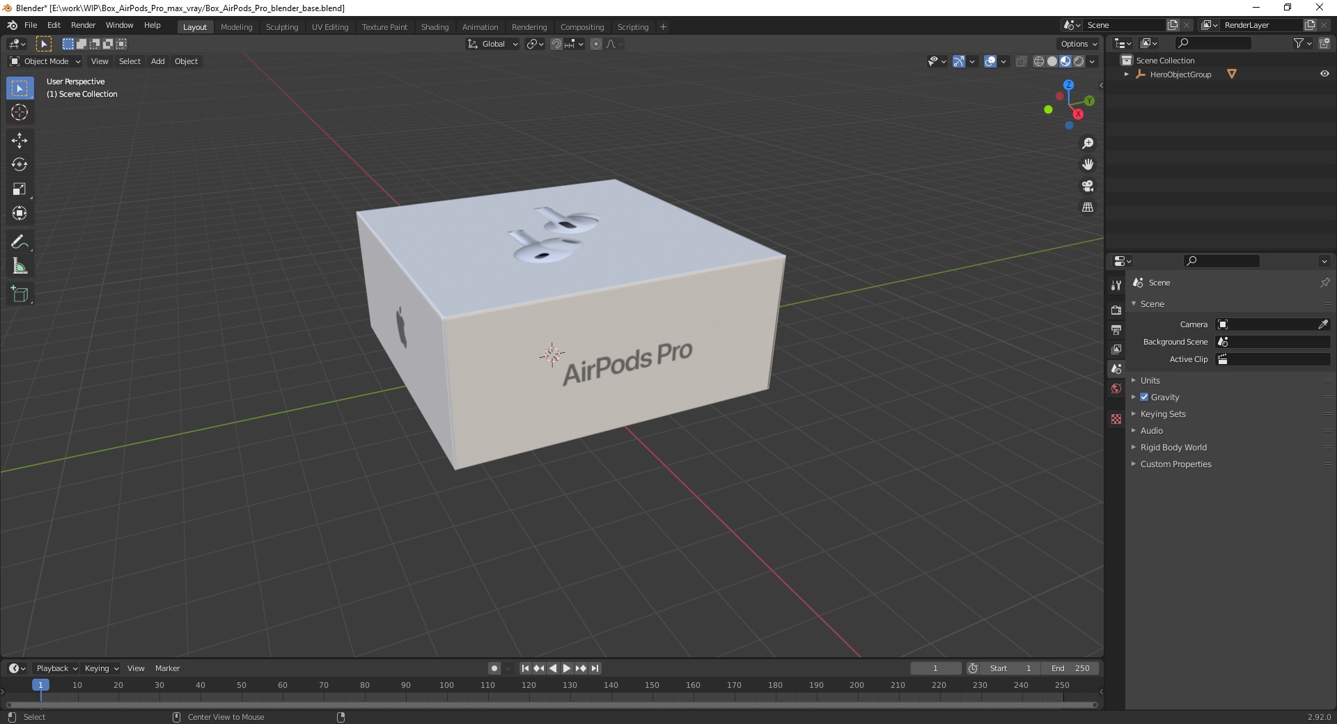 3D model Box AirPods Pro
