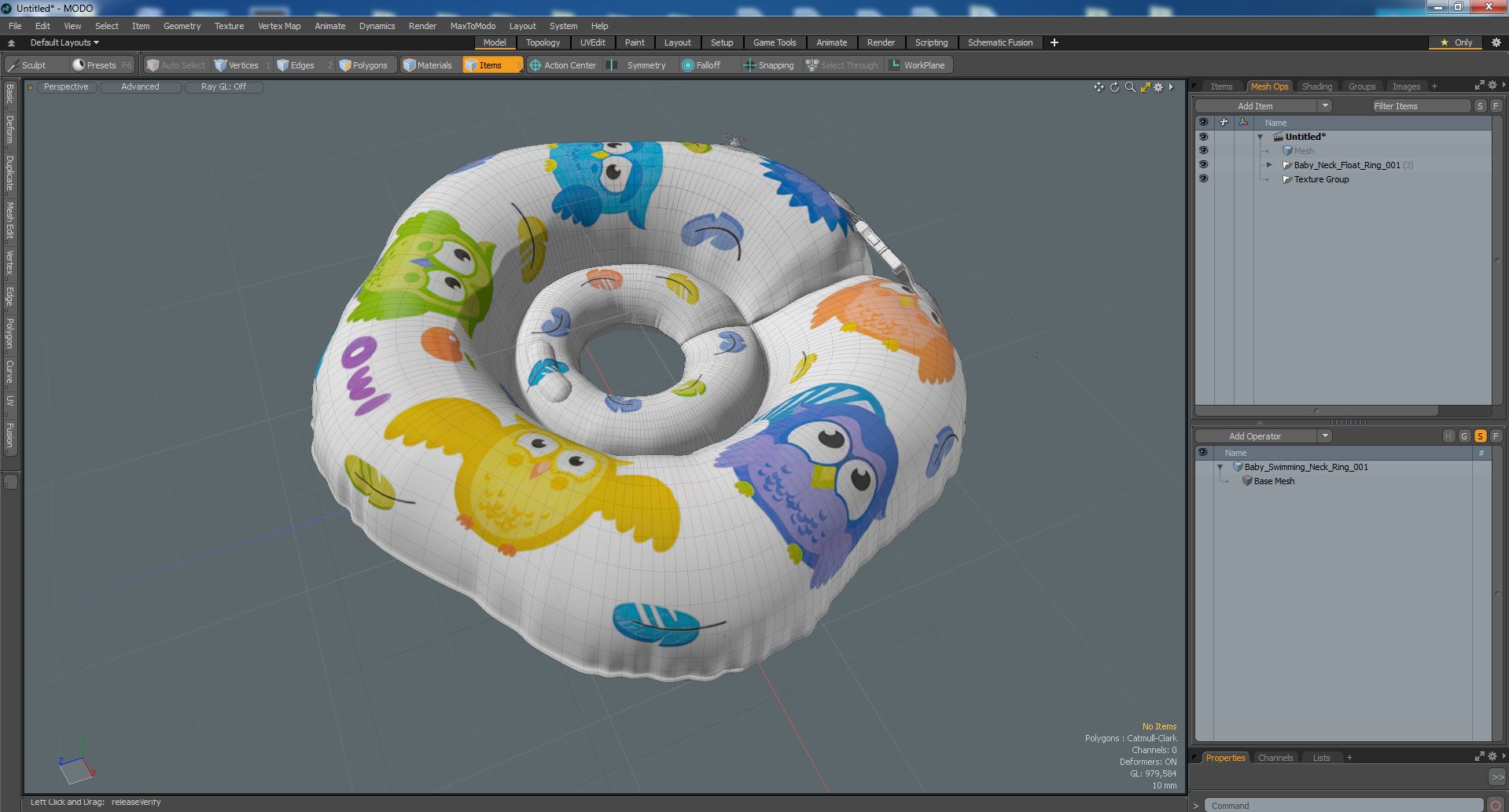 3D model Baby Neck Float Ring