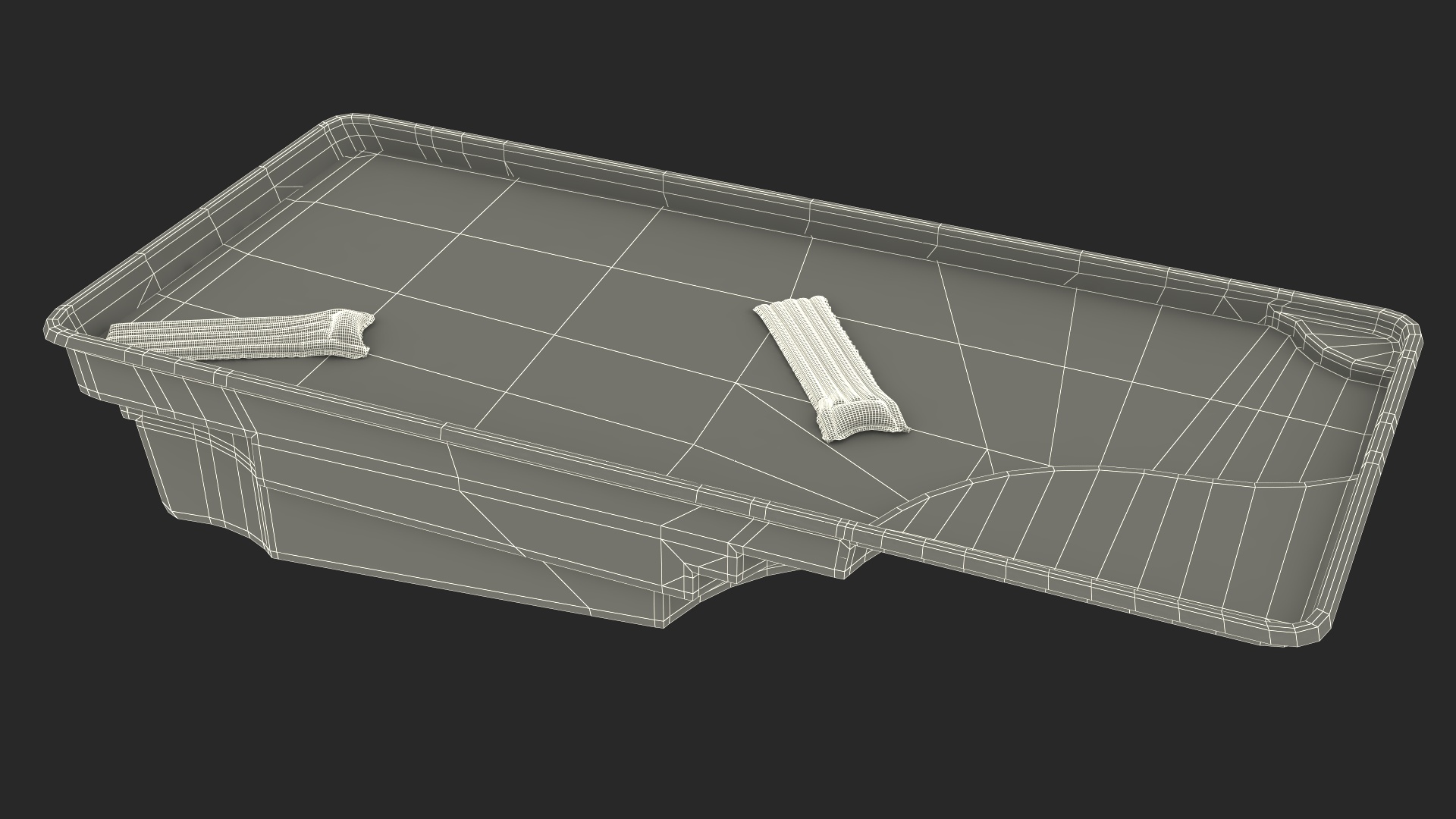 3D Tuscan Pool and Air Mattress model