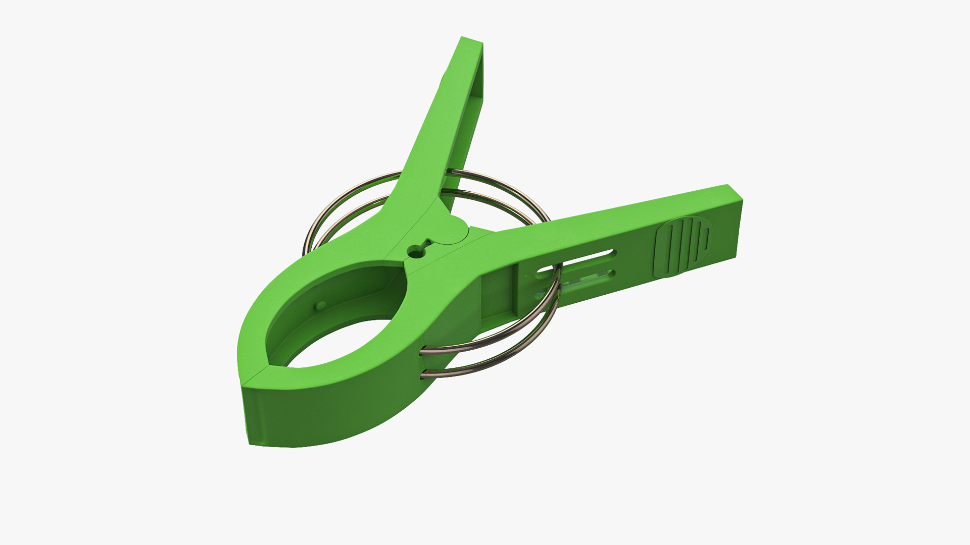 3D Plastic Clothes Clip Green