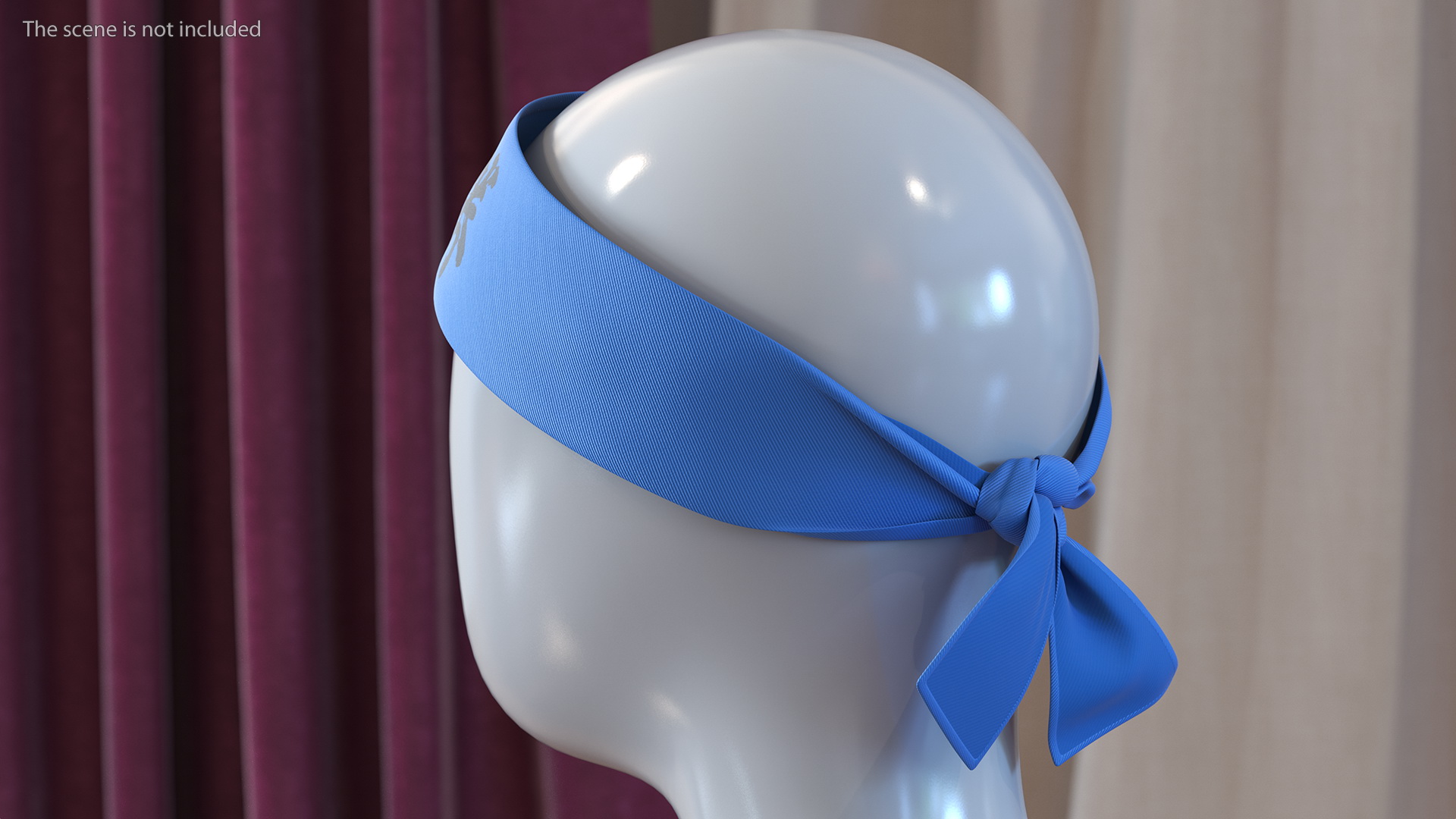 3D Headband Blue model