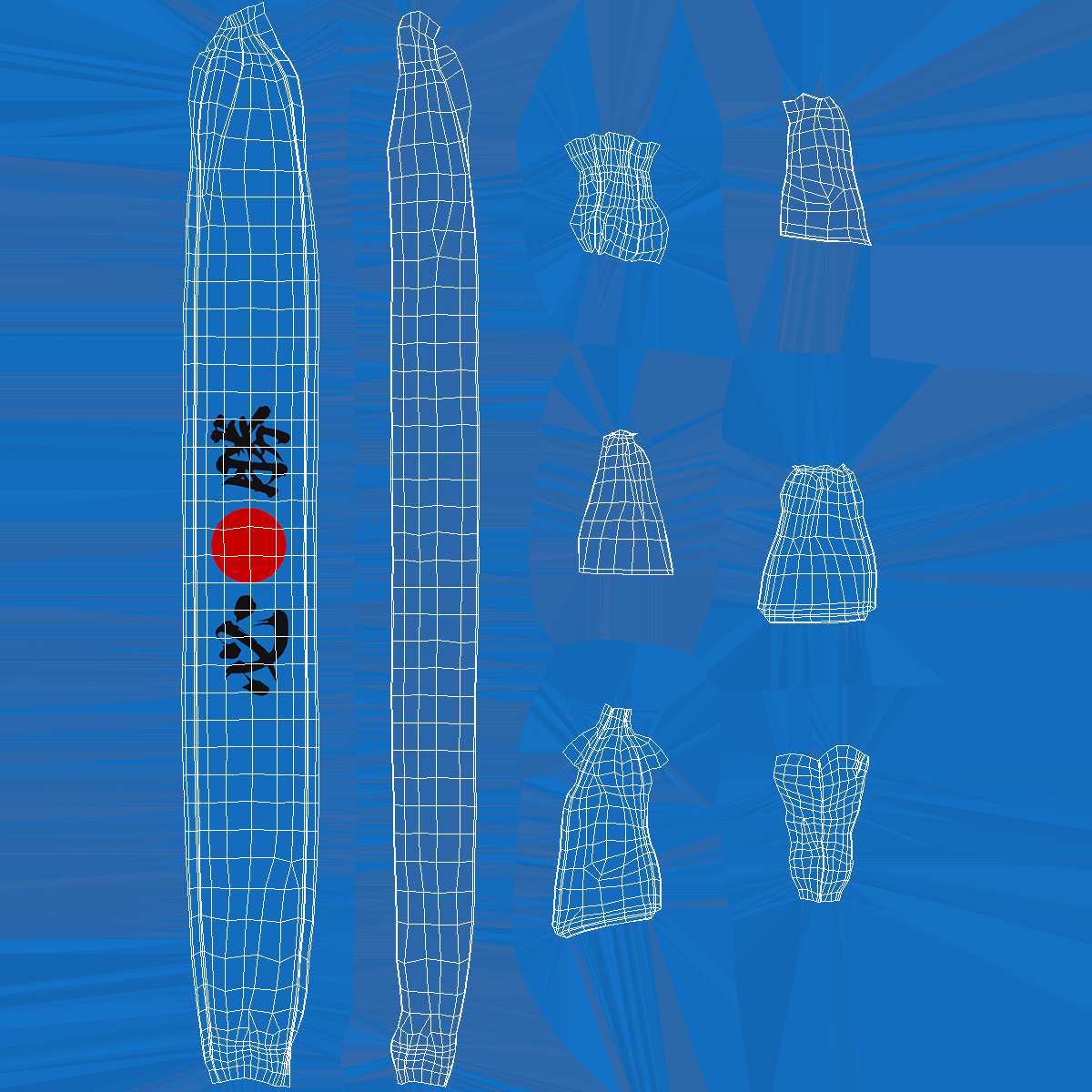 3D Headband Blue model