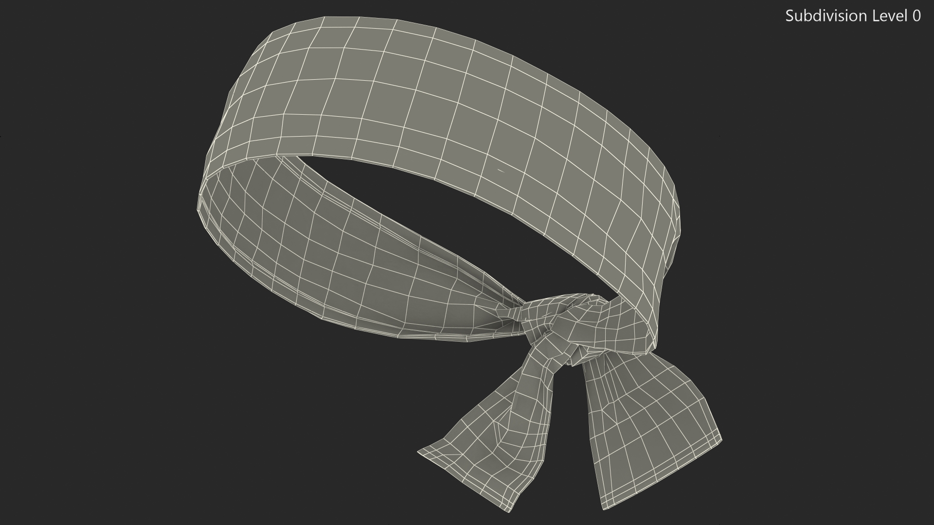 3D Headband Blue model