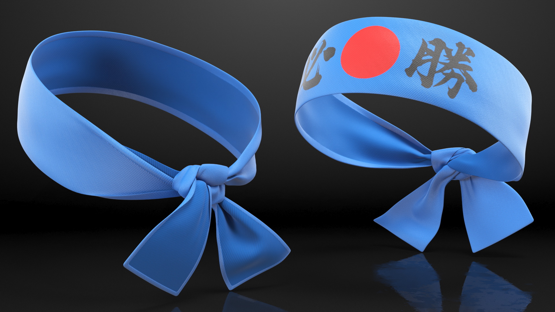 3D Headband Blue model