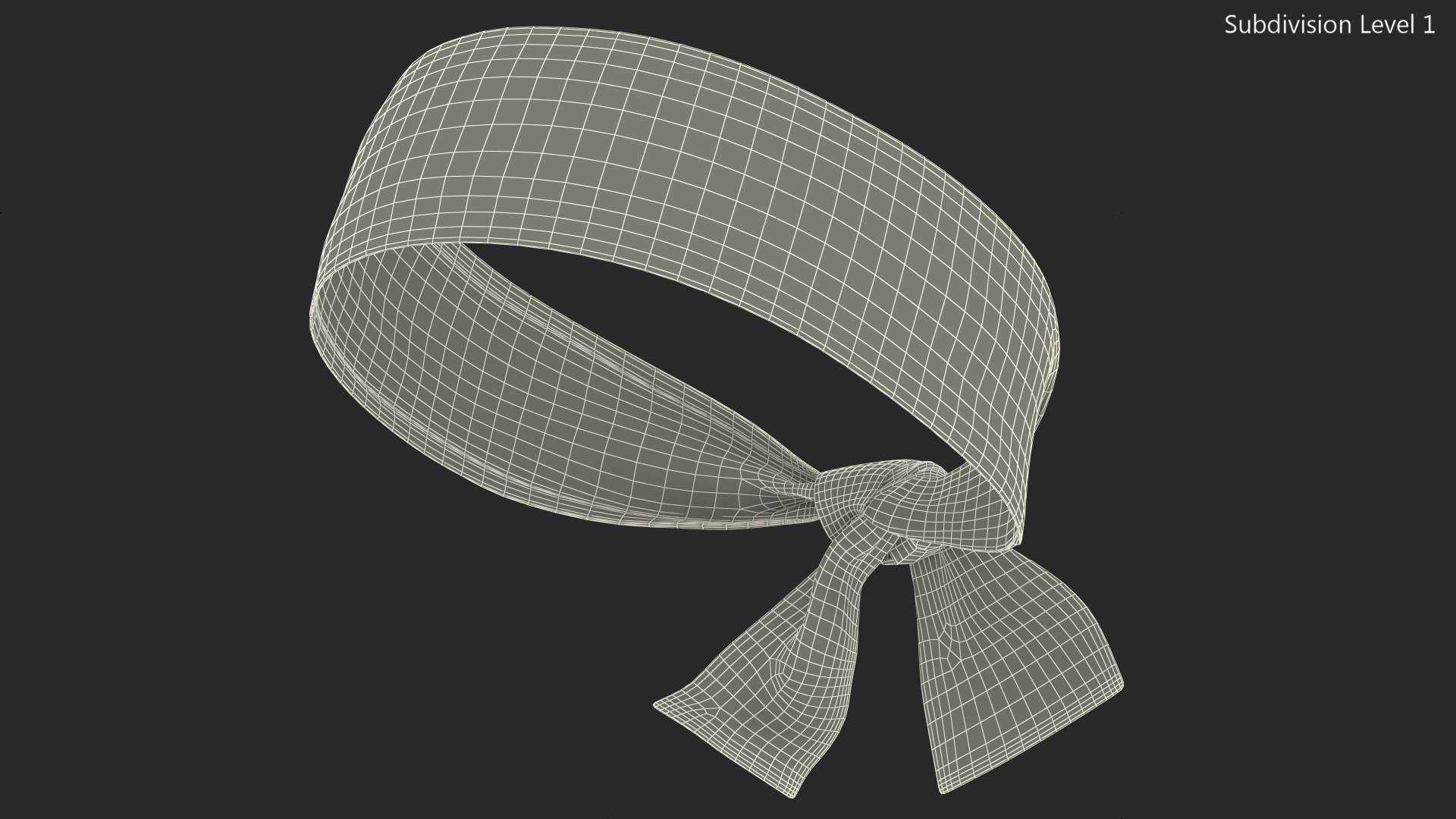 3D Headband Blue model