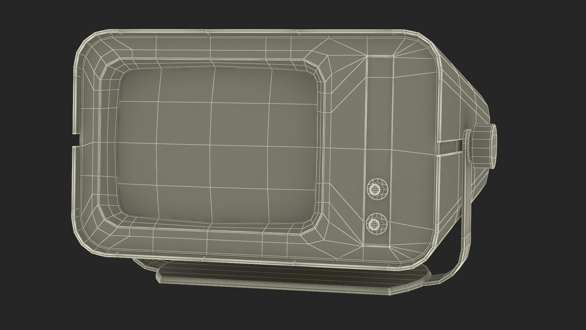 3D model Vintage DVK-2 Computer Monitor