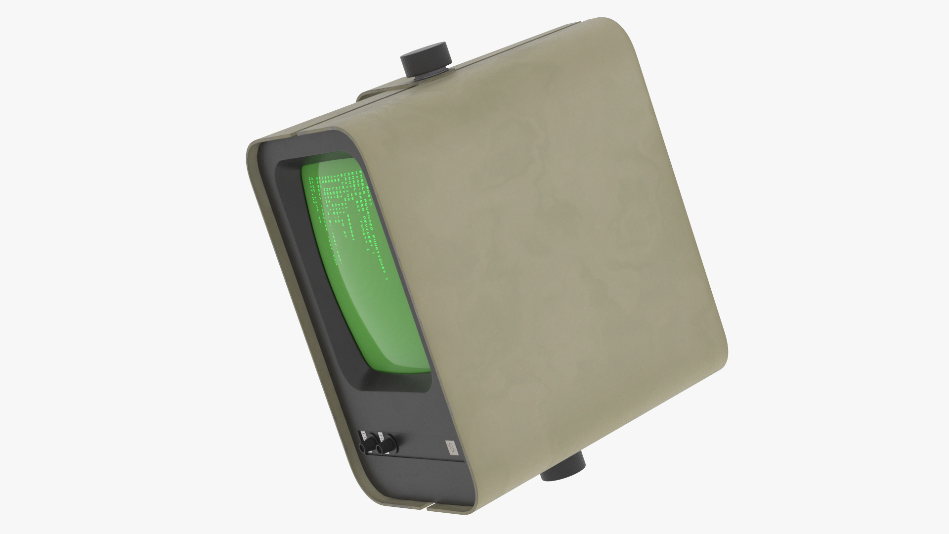 3D model Vintage DVK-2 Computer Monitor