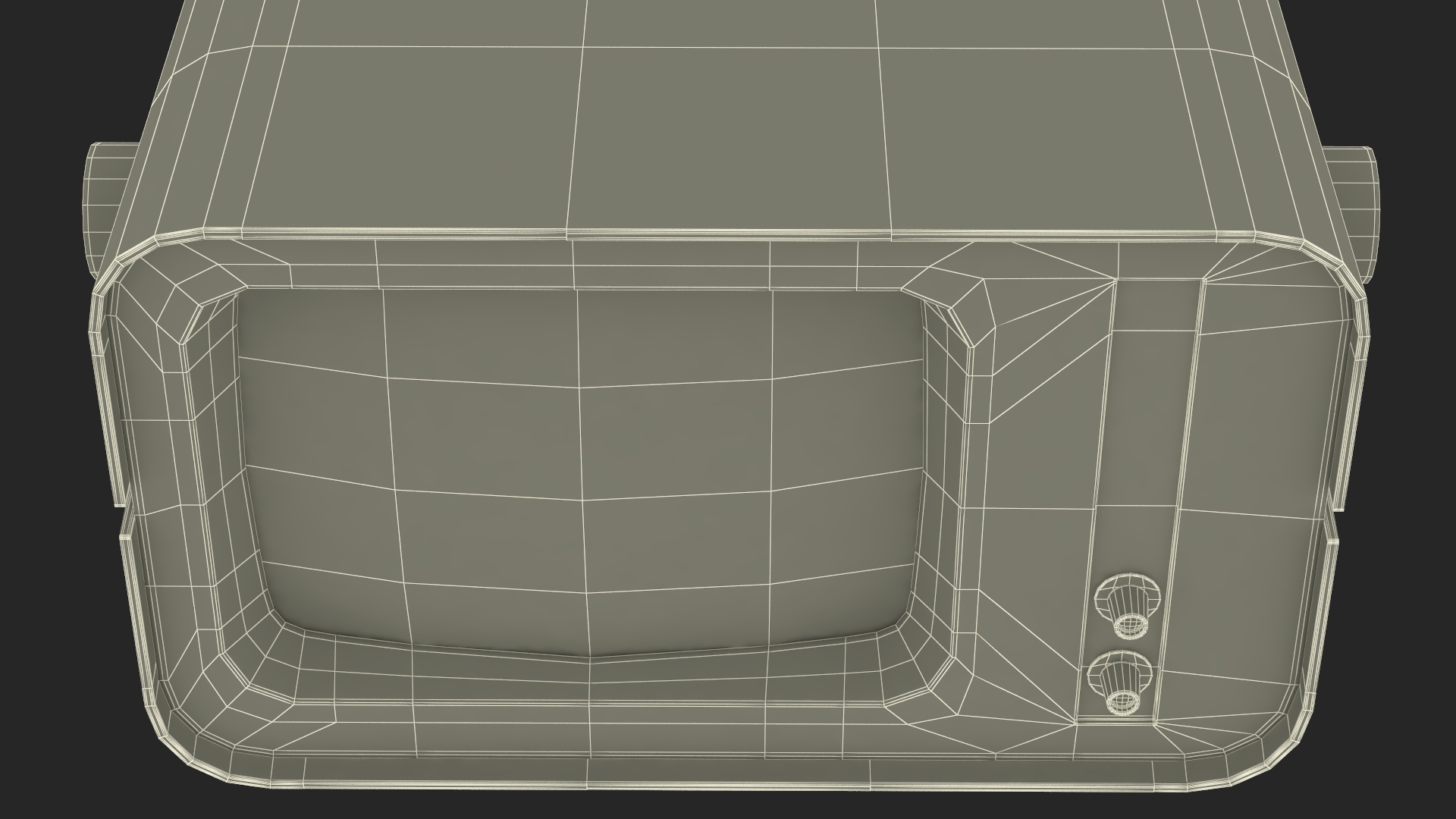 3D model Vintage DVK-2 Computer Monitor