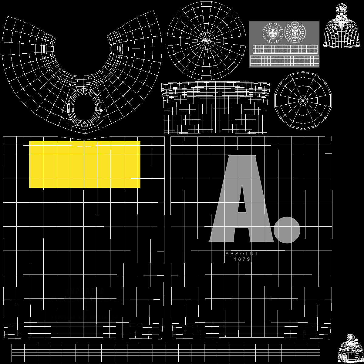 3D Absolut Citron Lemon Flavoured Vodka
