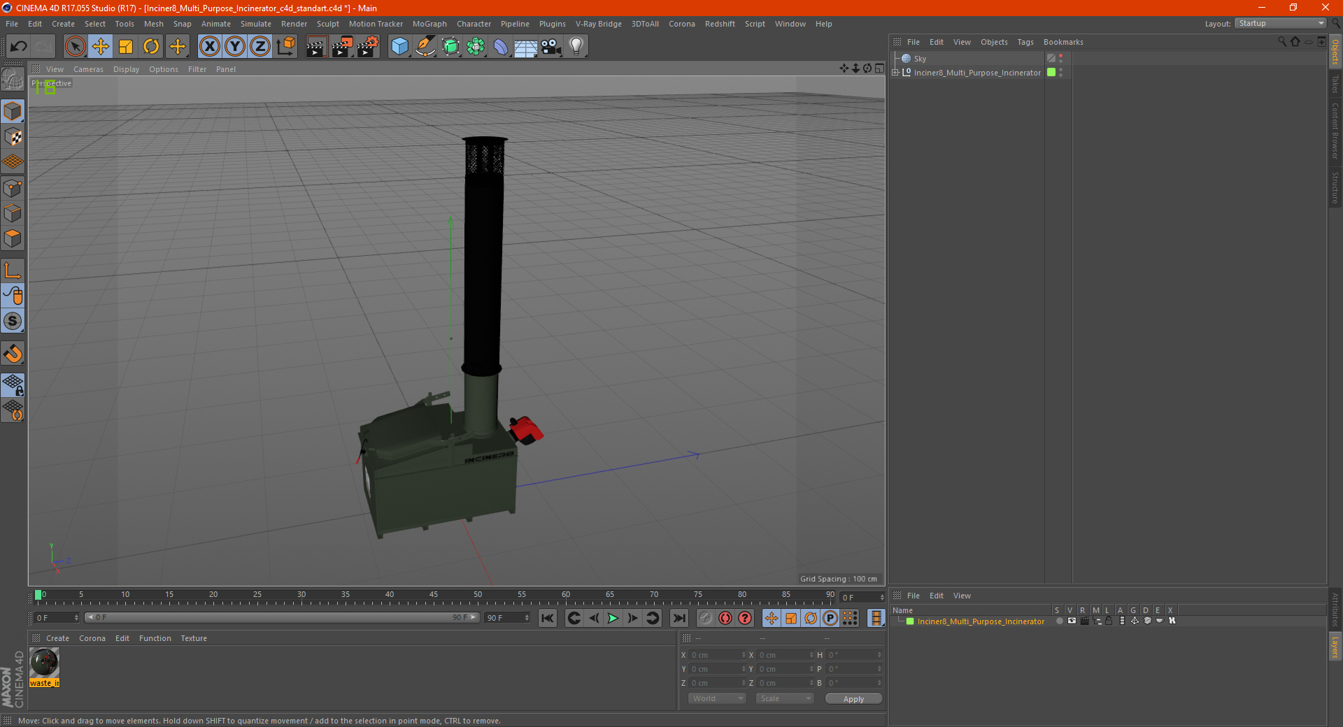 Inciner8 Multi Purpose Incinerator 3D model