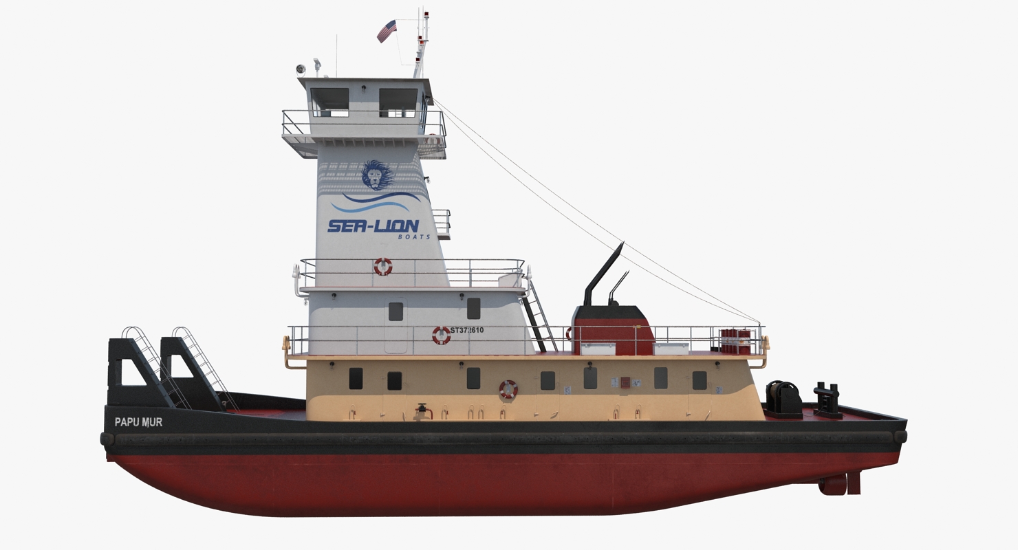 3D model Pushboat
