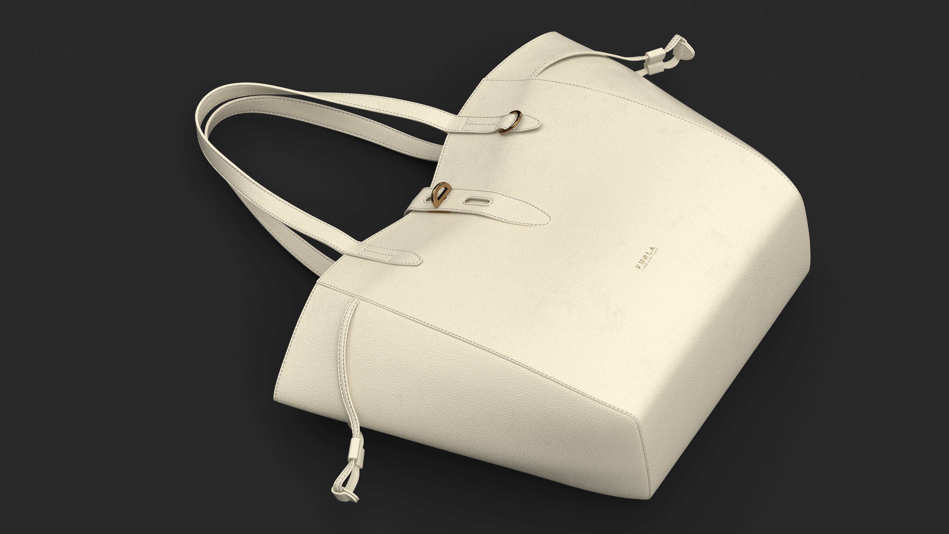Leather Tote Bag Furla Net Beige 3D