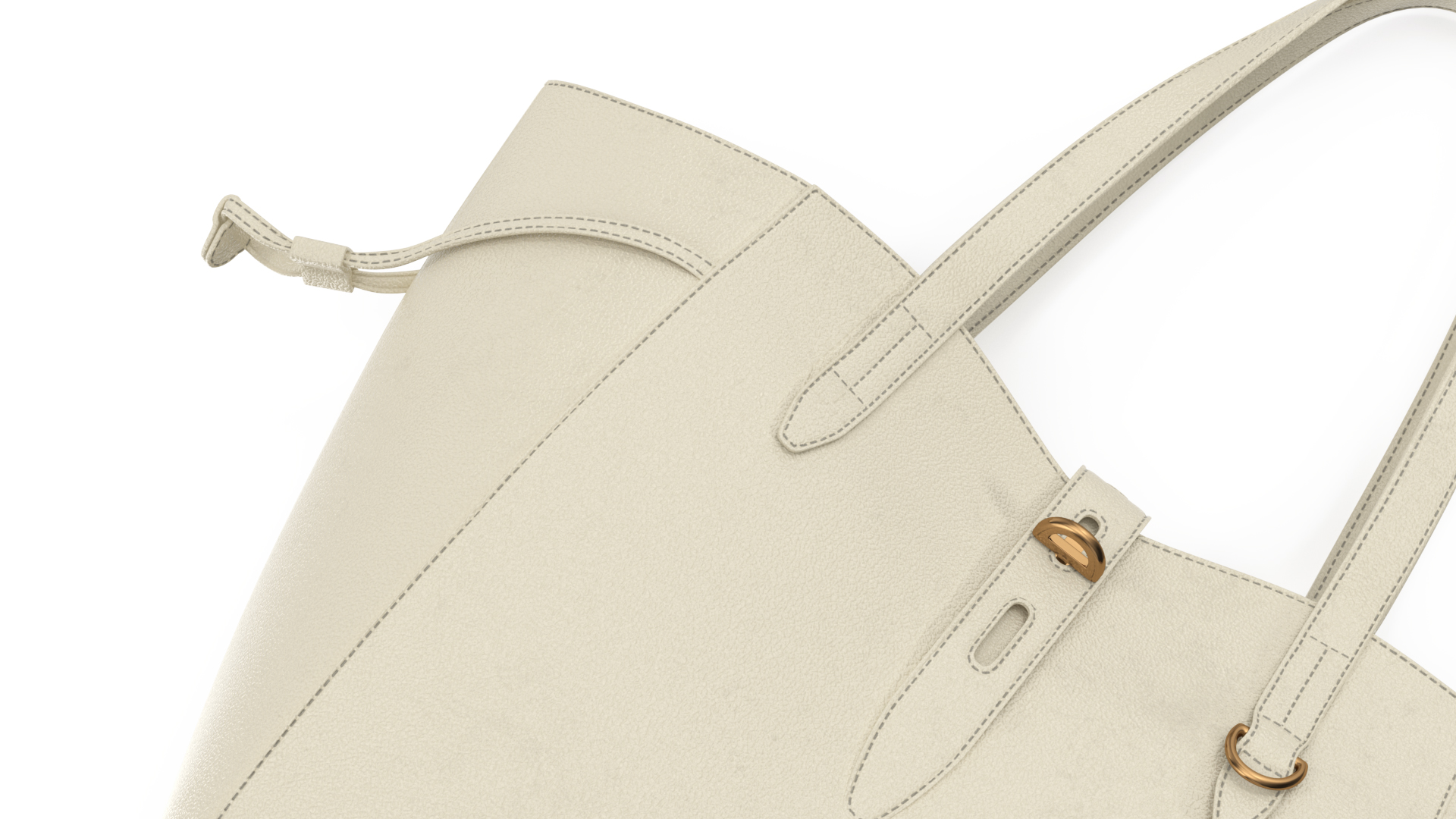 Leather Tote Bag Furla Net Beige 3D