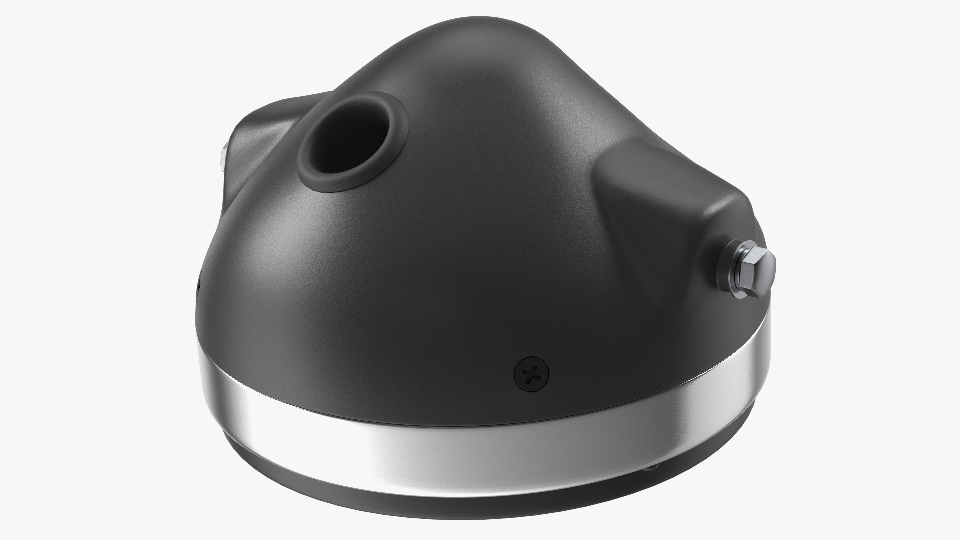 Motorcycle Headlight White with Mesh Grill 3D