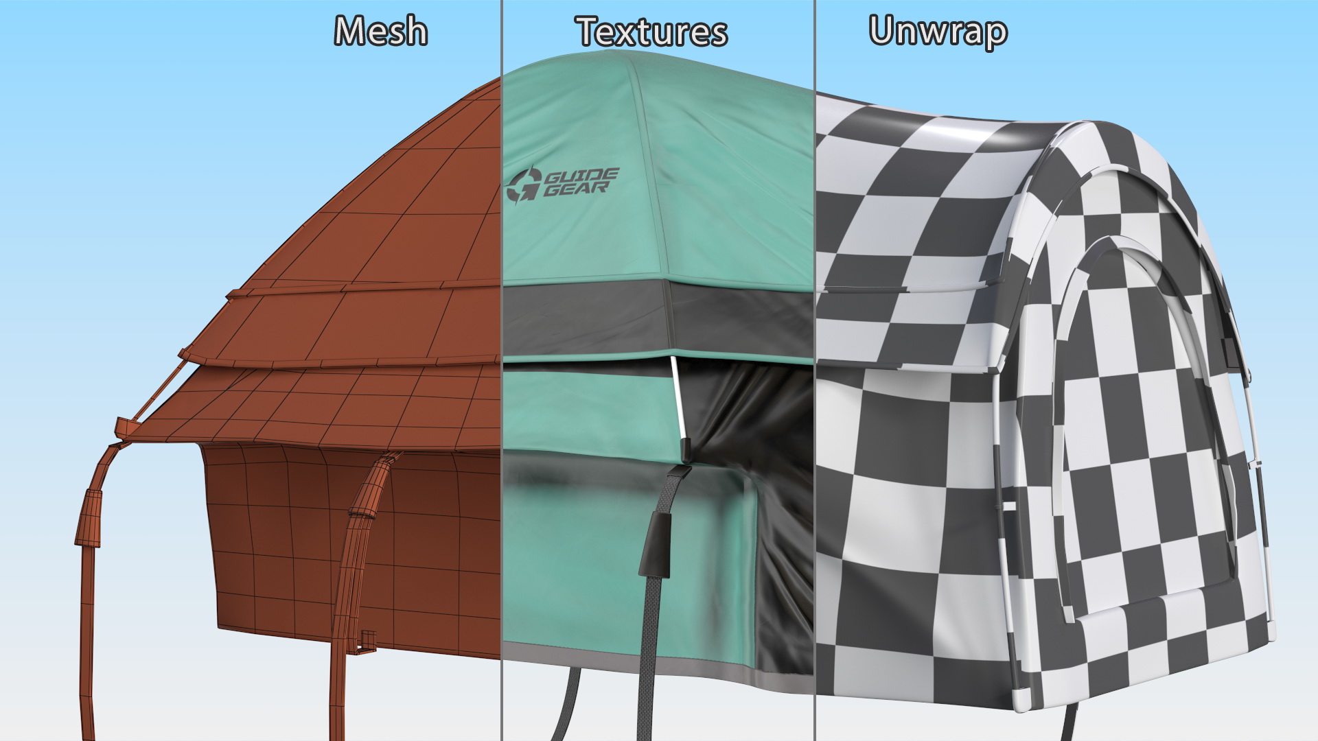 3D Truck Bed Camping Tent Guide Gear model