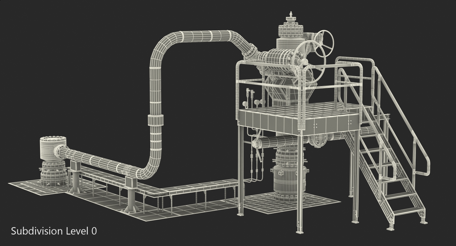 Oil Wellhead 3D