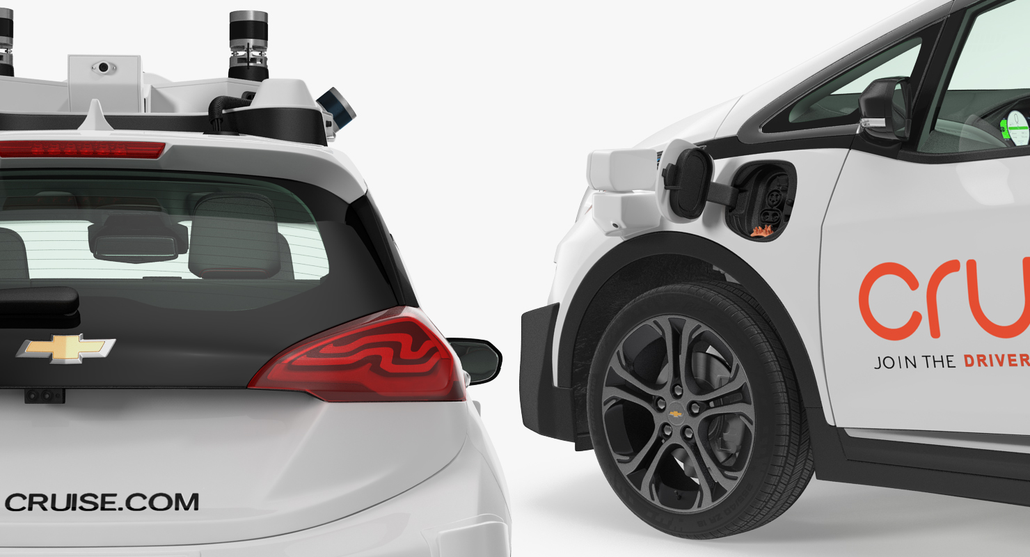Chevy Bolt EV Cruise Self Driving Car 3D
