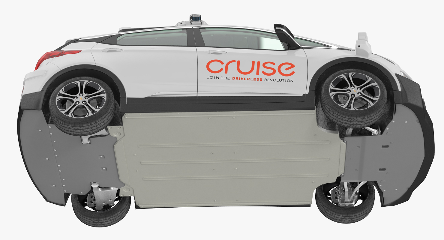 Chevy Bolt EV Cruise Self Driving Car 3D