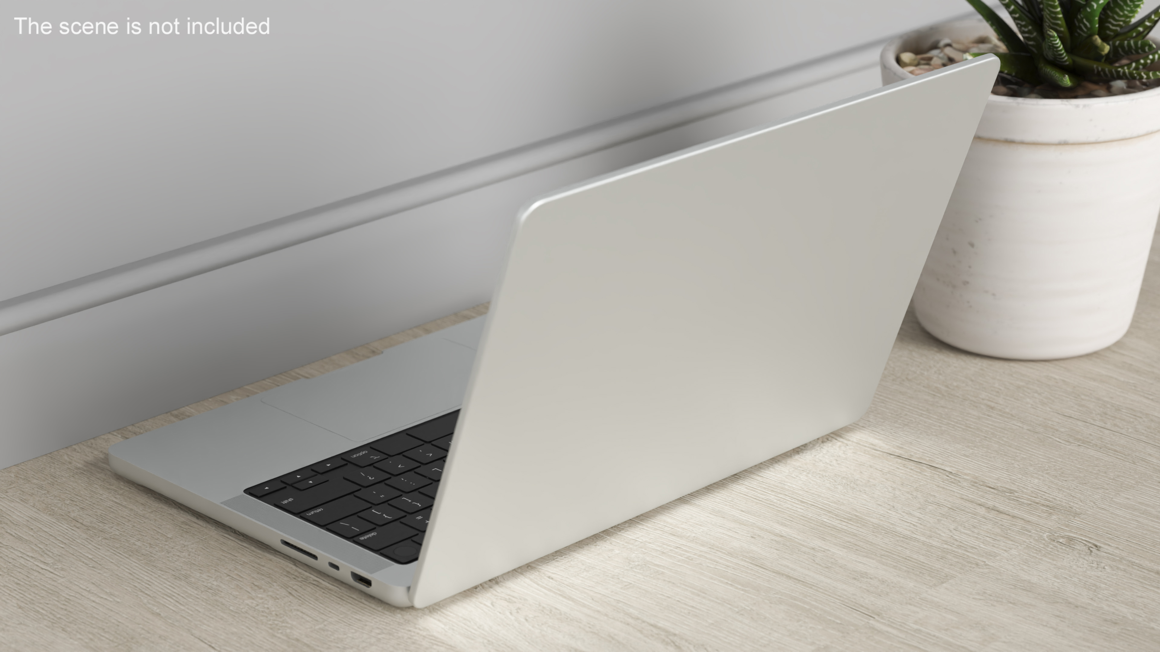 3D Laptop with Detailed Inner Structure