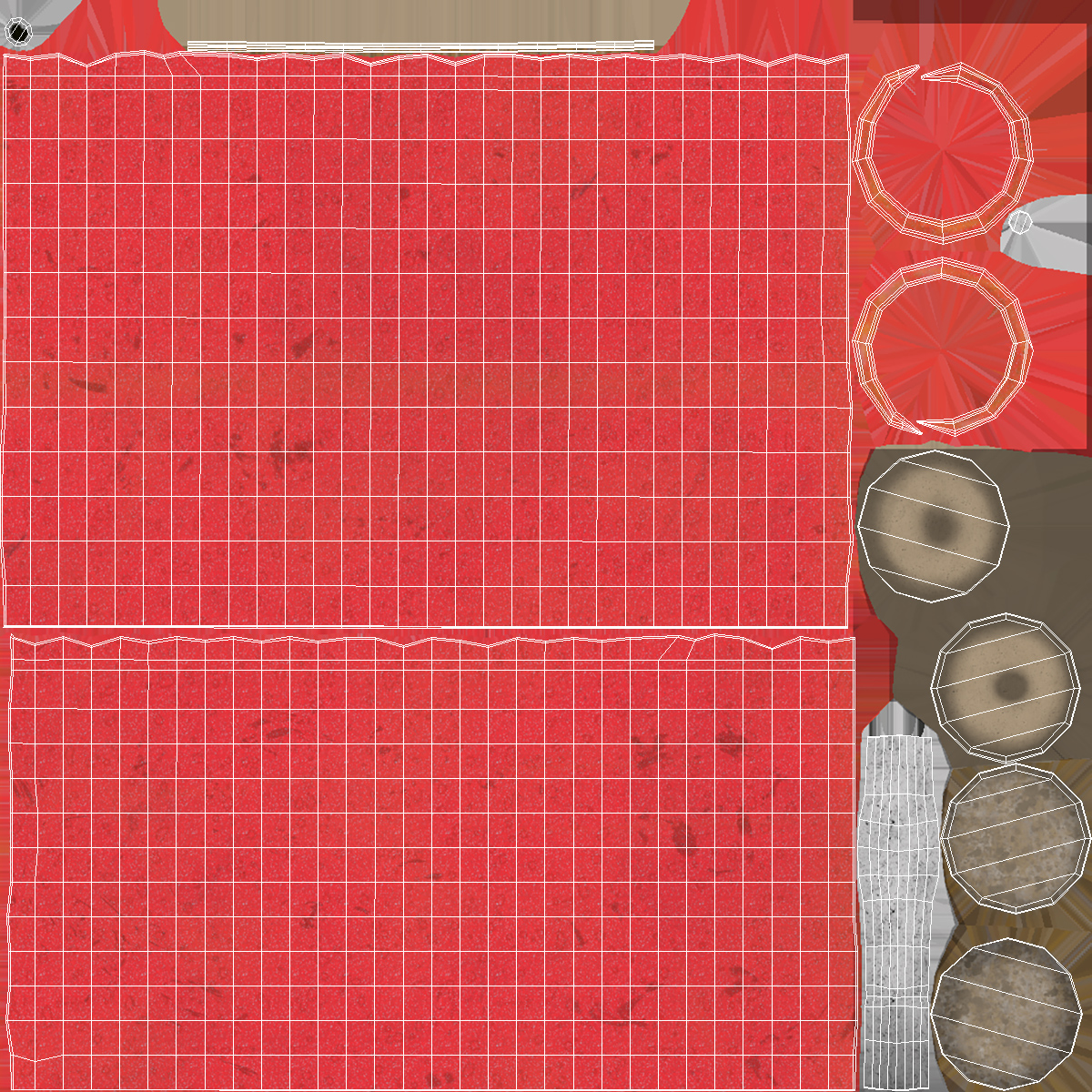 3D Red Firecrackers String model