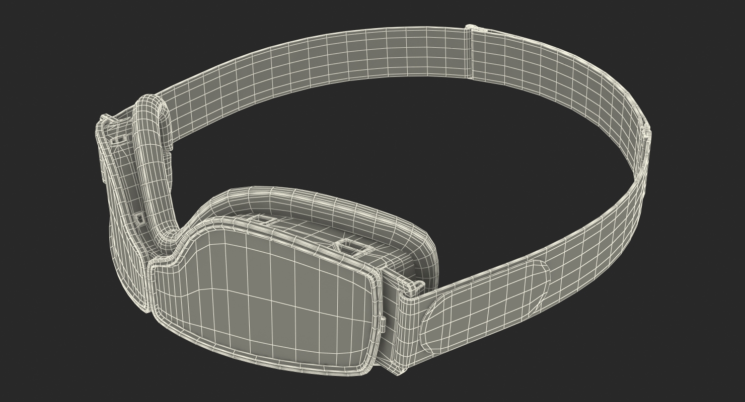 White Pilot Goggles 3D model