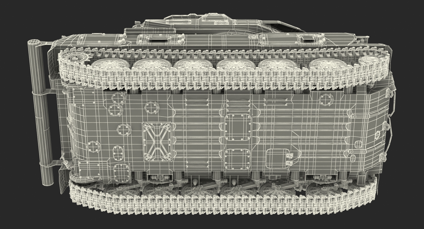 Anti Aircraft Tank ZSU 23 Shilka Rigged 3D model