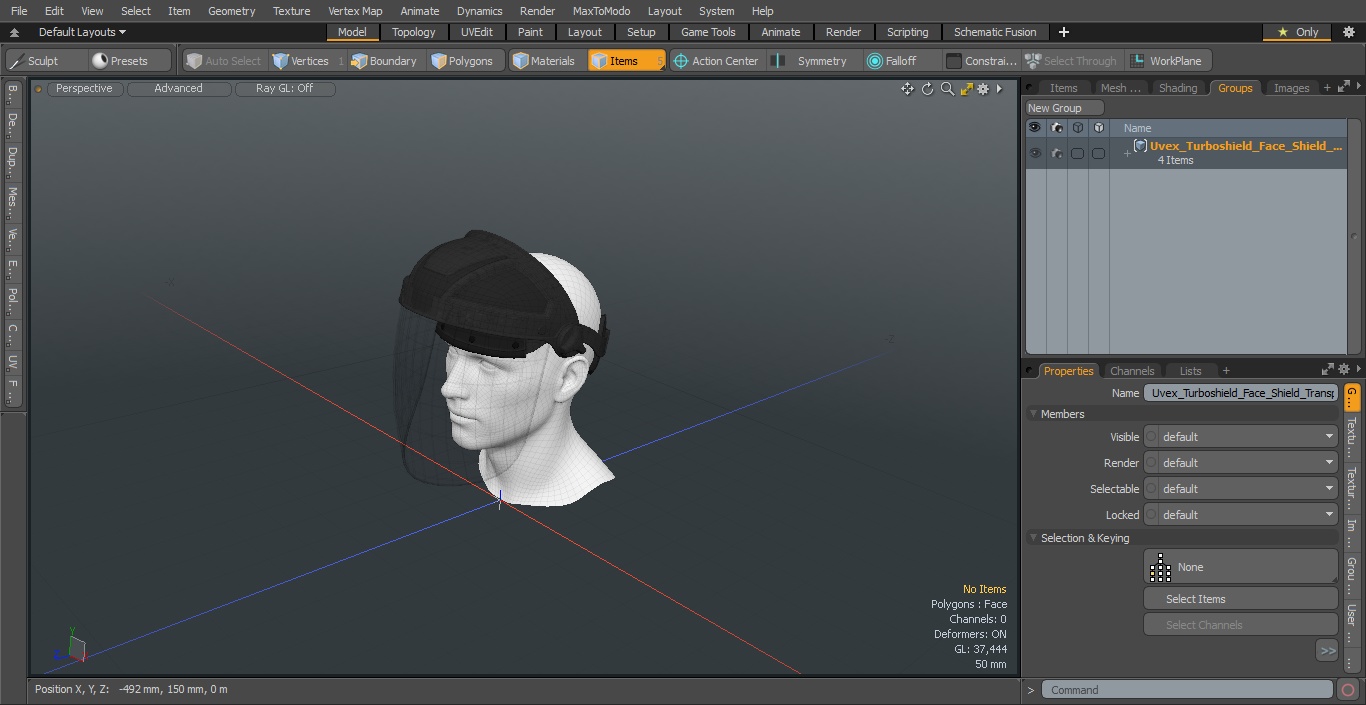 3D Uvex Turboshield Face Shield Transparent Visor