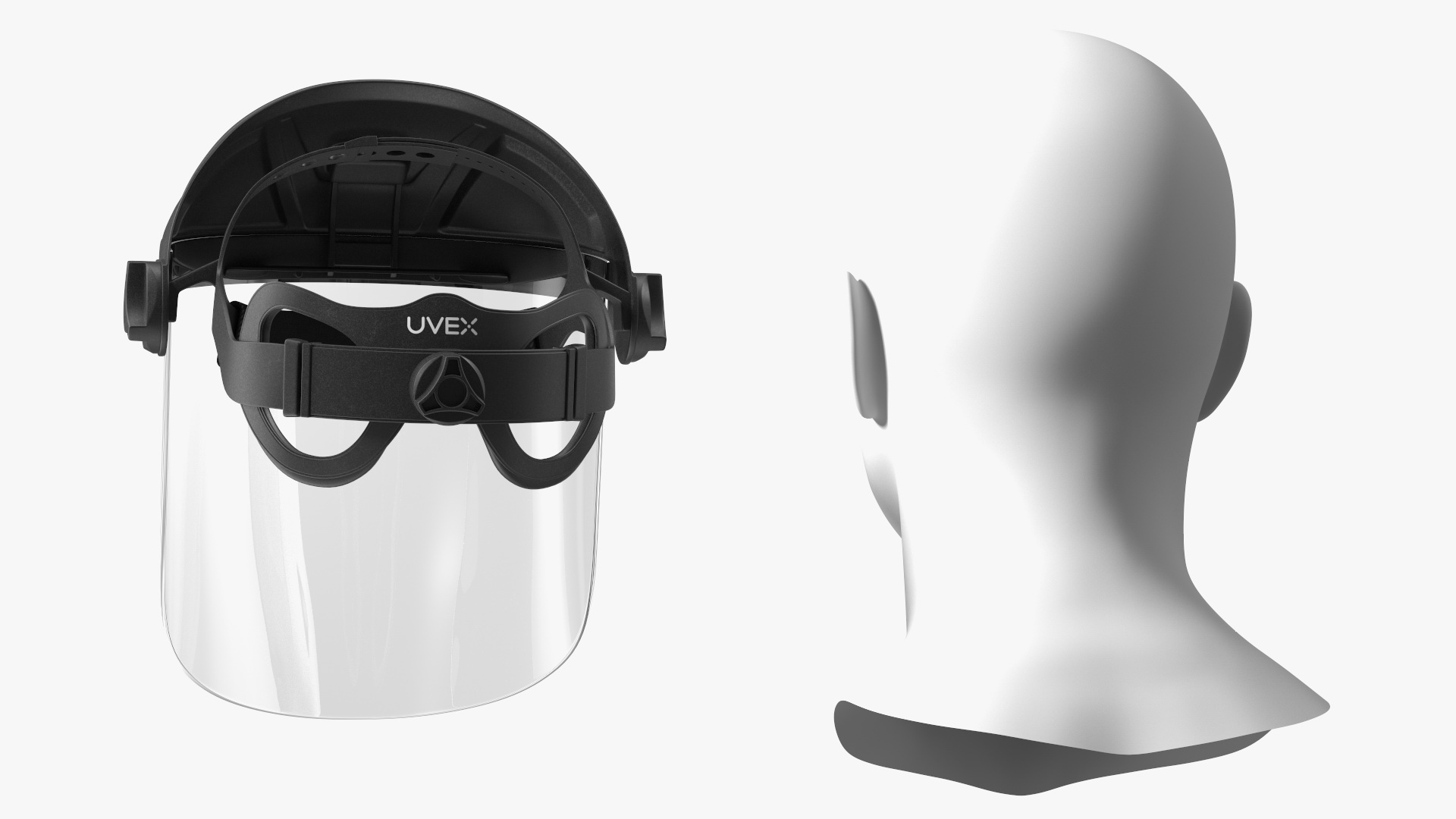 3D Uvex Turboshield Face Shield Transparent Visor